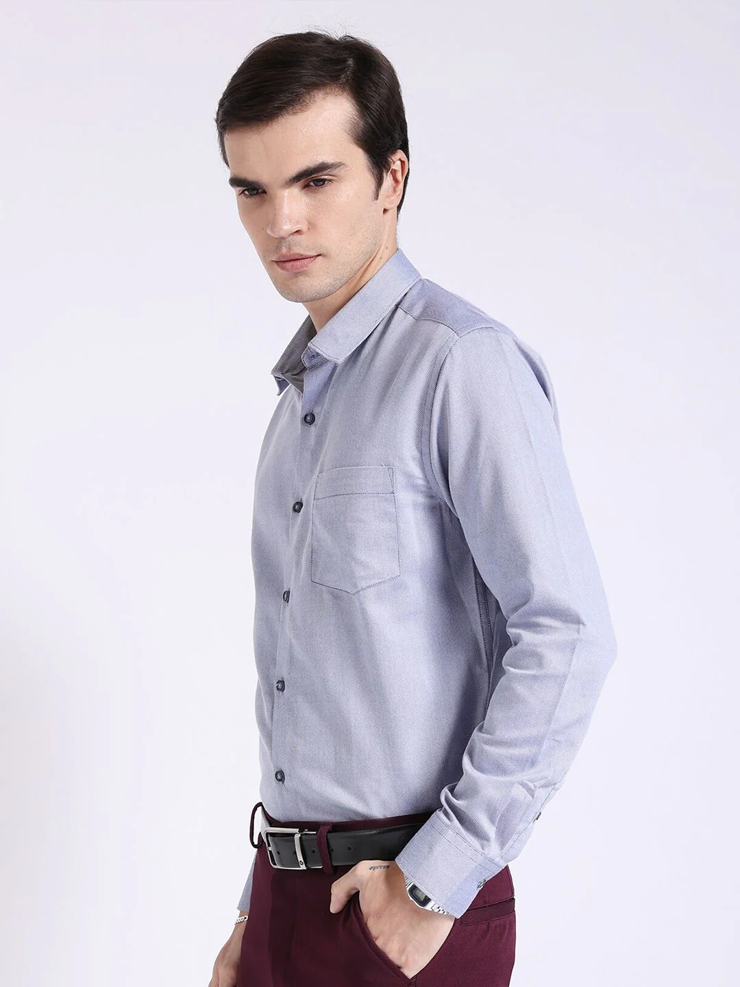 The Indian Garage Co. X Luxe Slim Fit Classic Formal Shirt - Image 3