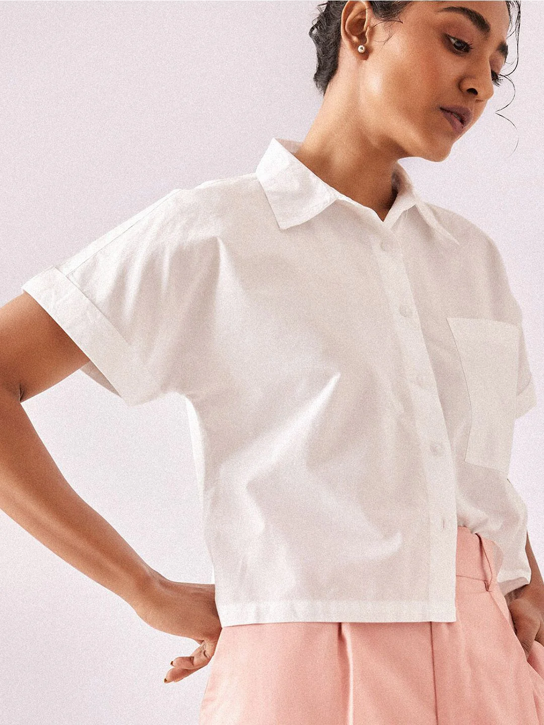 The Label Life Extended Sleeves Casual Boxy Fit  Shirt - Image 2