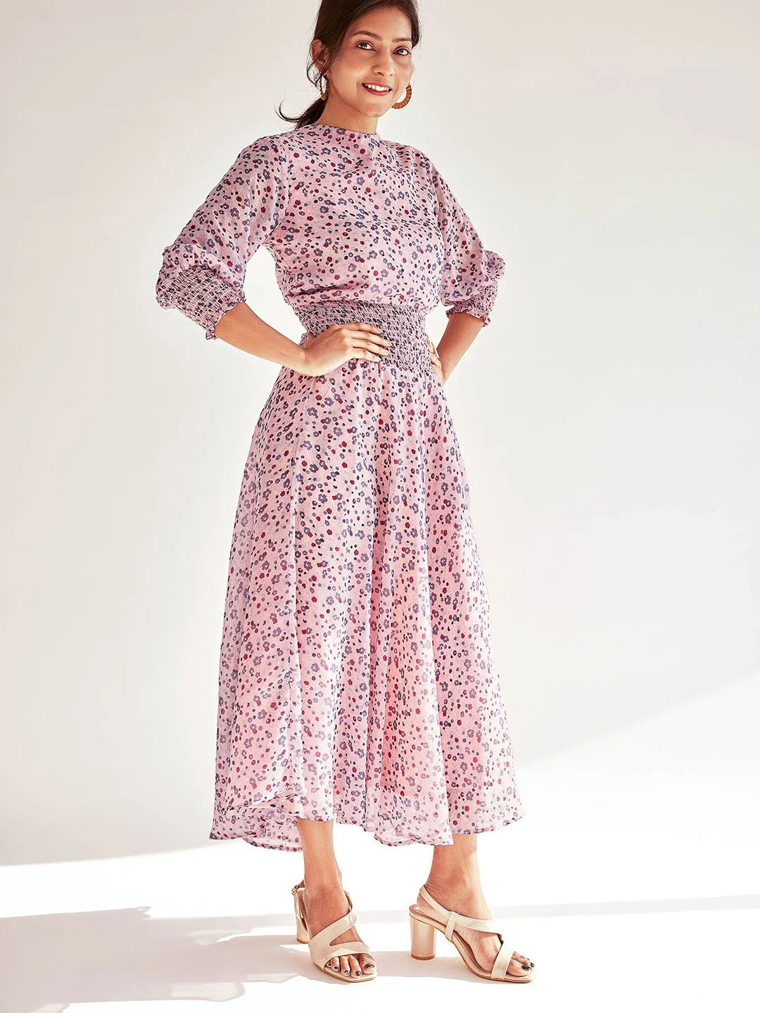 The Label Life Floral Print Fit & Flare Maxi Dress - Image 3