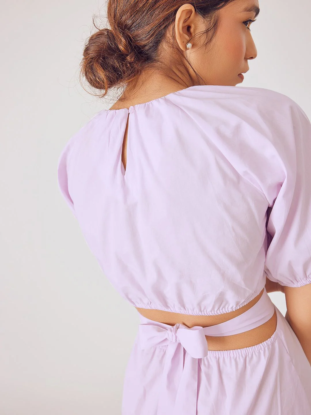 The Label Life Puff Sleeves Cut-Out Detail Dress - Image 6