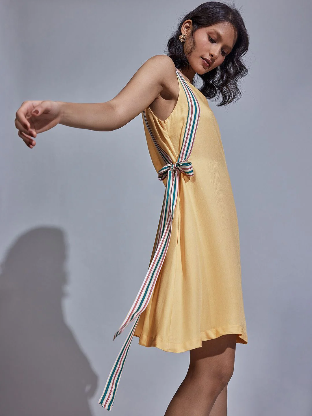The Label Life Shoulder Straps A-Line Dress - Image 3