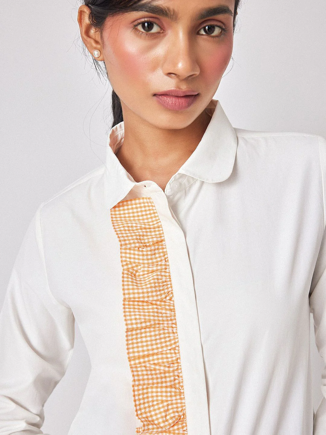 The Label Life White Comfort Ruffled Casual Shirt - Image 2