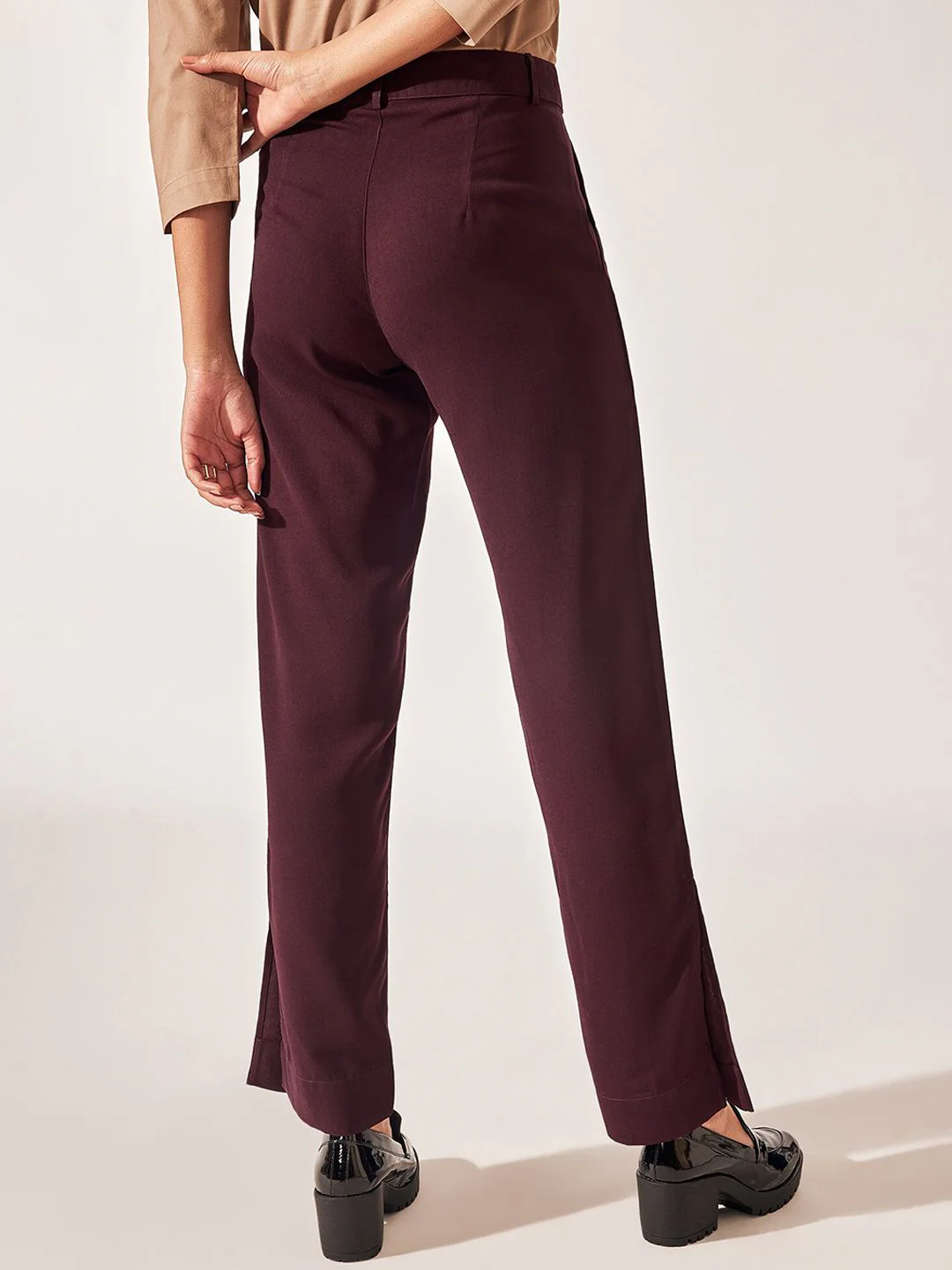 The Label Life Women Straight Fit Slip On Trousers - Image 3