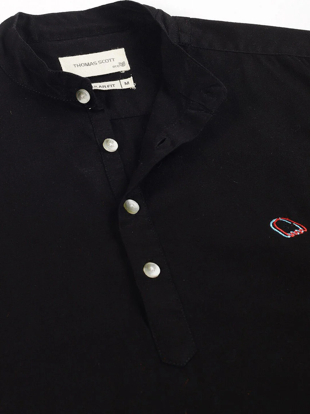 Thomas Scott Classic Band Collar Casual Shirt - Image 2