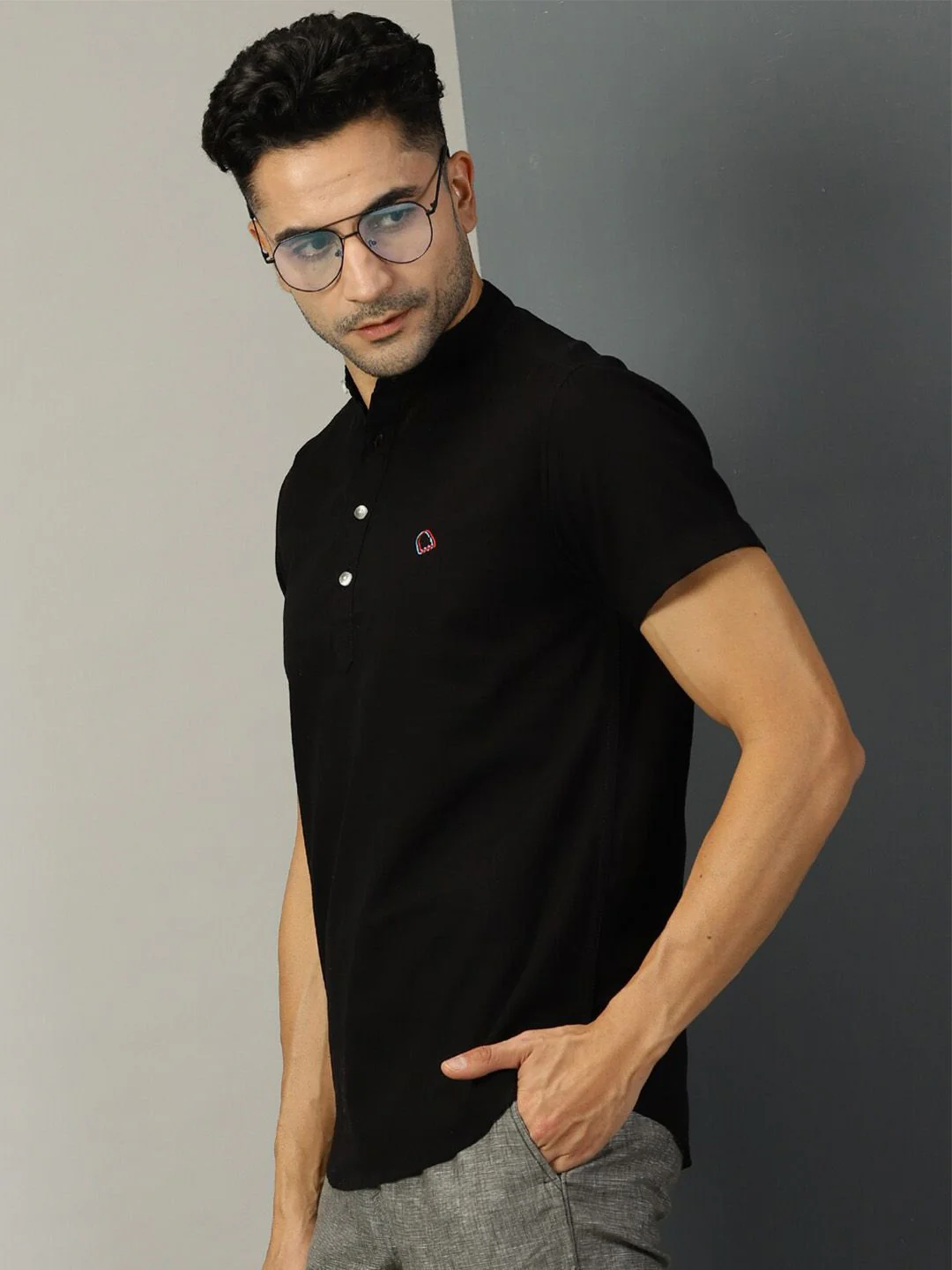 Thomas Scott Classic Band Collar Casual Shirt - Image 5