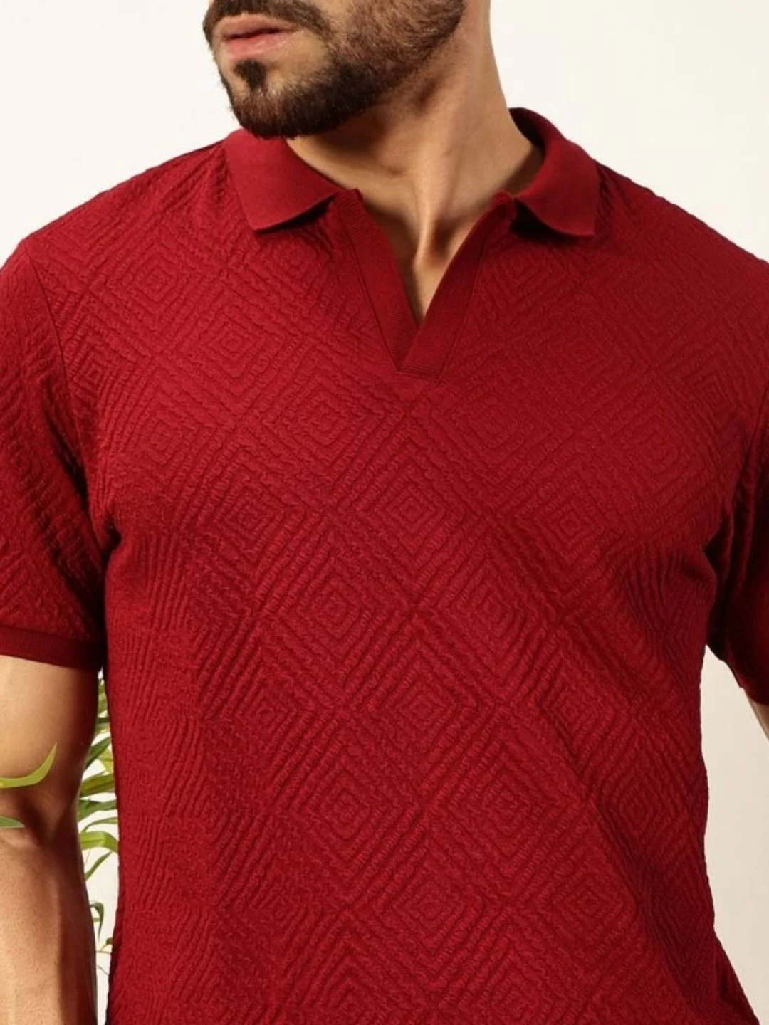 Thomas Scott Men Anti Odour Solid Polo Collar T-Shirt - Image 2