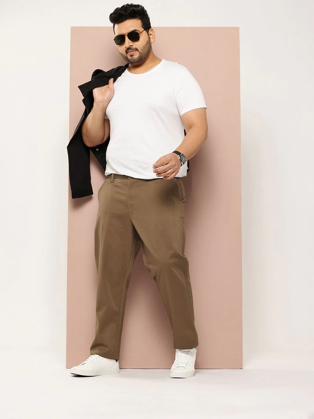 Thomas Scott Men Plus Size Straight Fit Easy Wash Chinos Trousers - Image 5