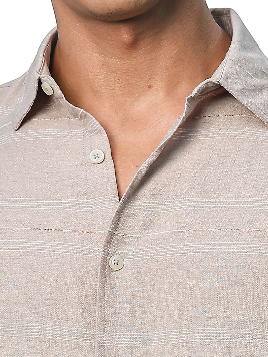 Thomas Scott Men Premium Slim Fit Striped Casual Shirt - Image 3
