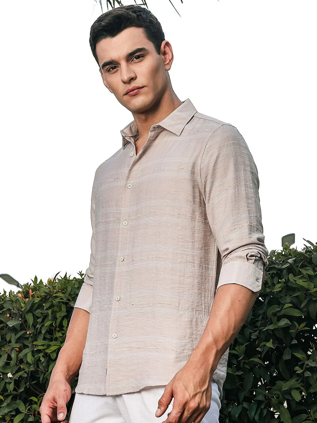 Thomas Scott Men Premium Slim Fit Striped Casual Shirt - Image 5