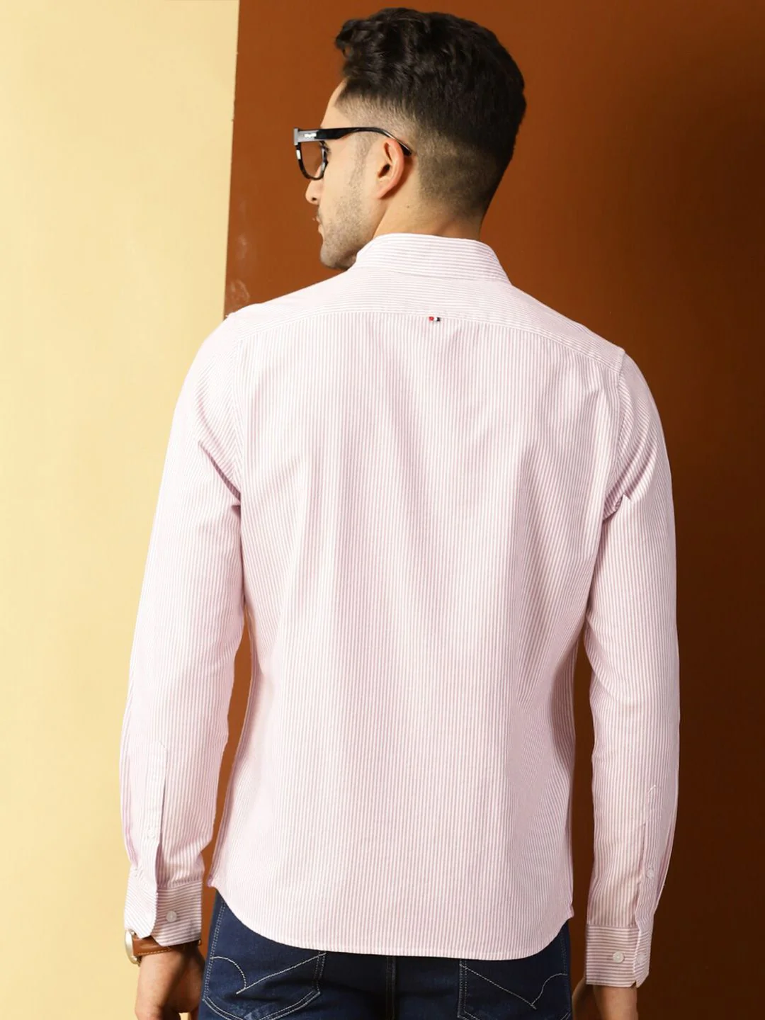 Thomas Scott Men Purple Smart Slim Fit Opaque Casual Shirt - Image 4