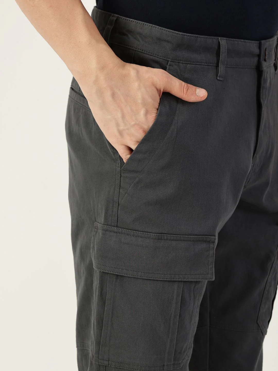 Thomas Scott Men Smart Easy Wash Cargos Trousers - Image 4