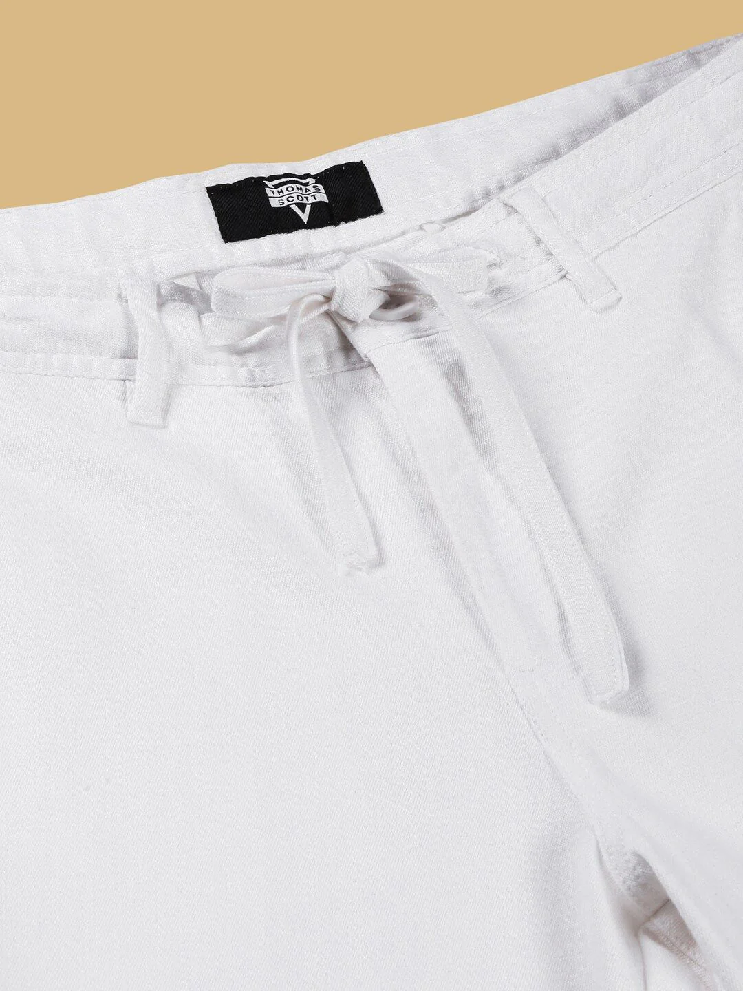 Thomas Scott Men Smart Linen Cotton Chinos Trousers - Image 6
