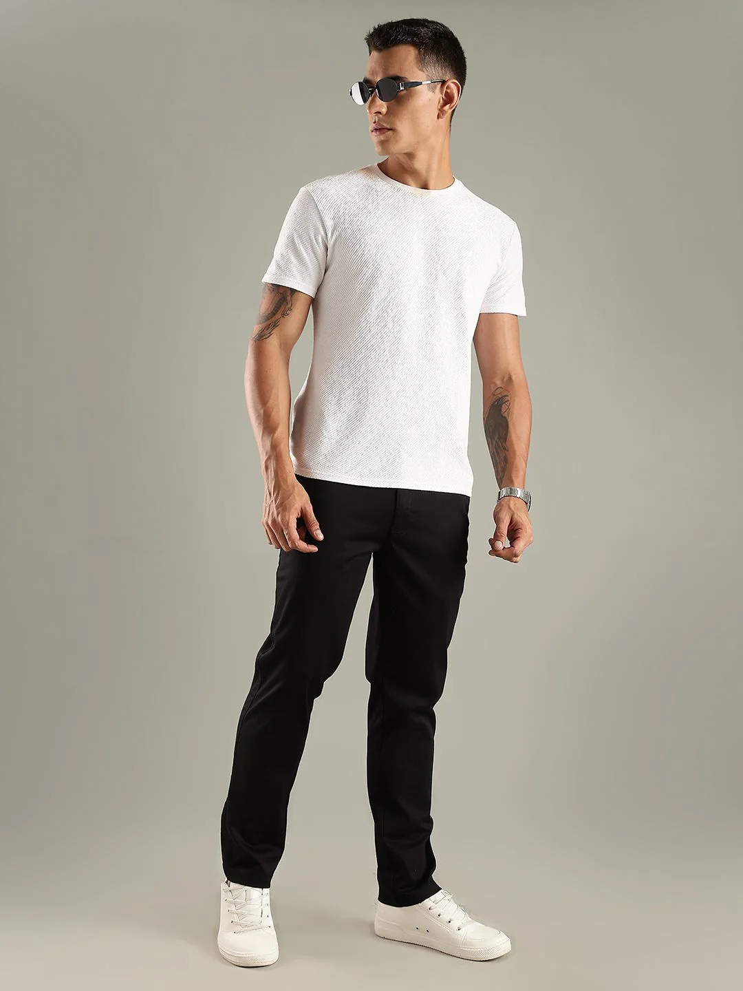 Thomas Scott Men Smart Straight Fit Easy Wash Chinos Trousers - Image 5