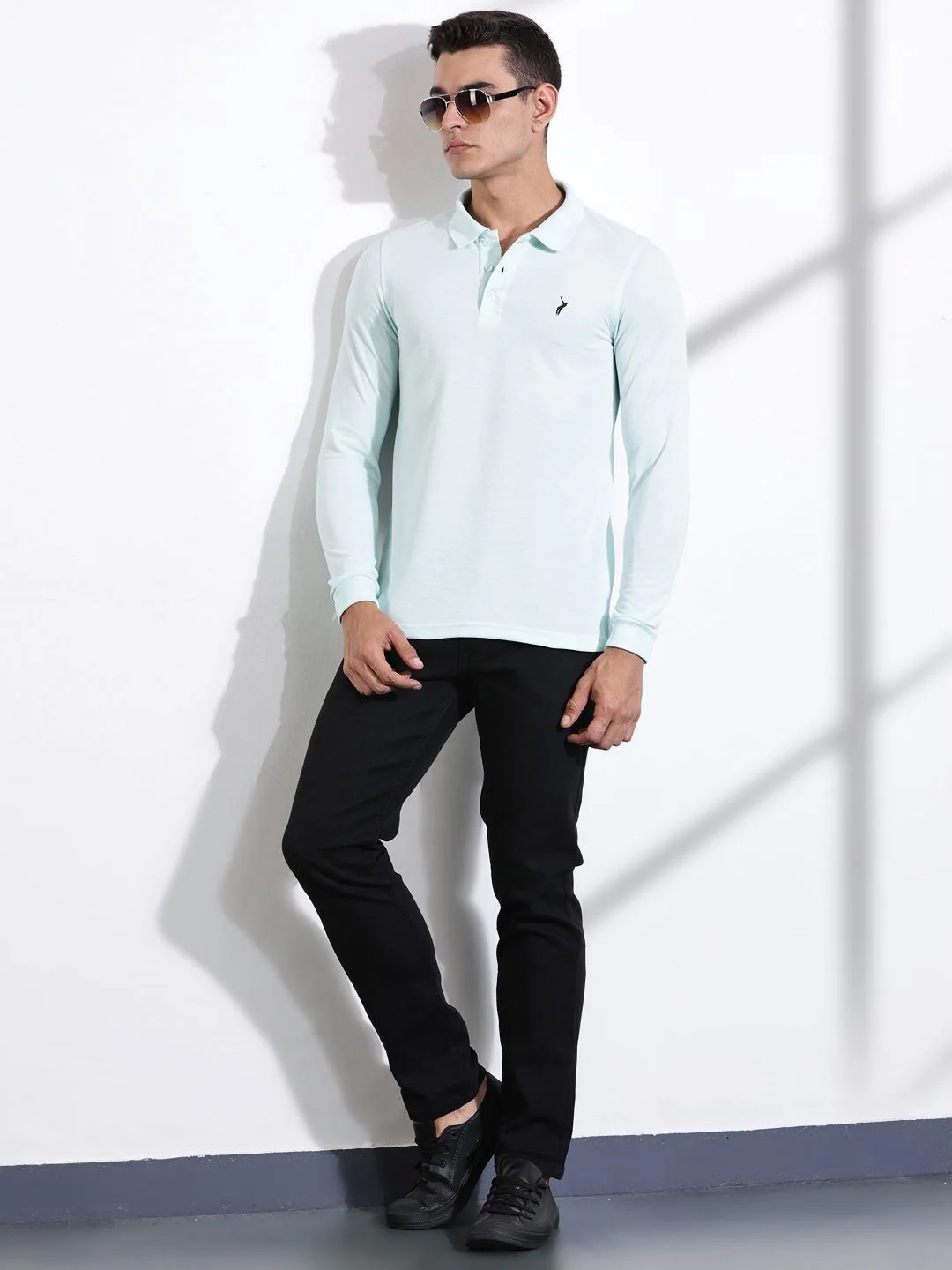 Thomas Scott Men Solid Polo Collar T-shirt - Image 4