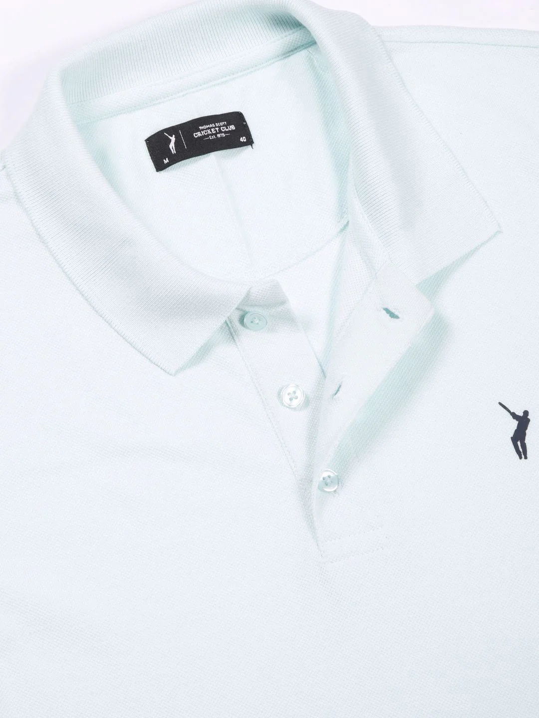 Thomas Scott Men Solid Polo Collar T-shirt - Image 7