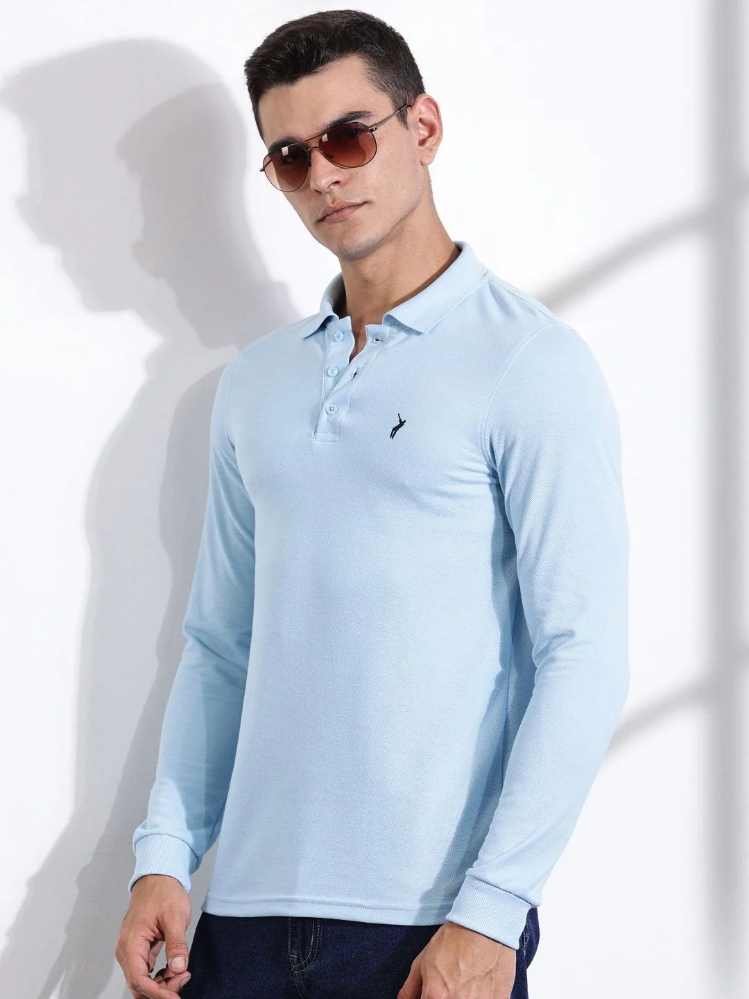 Thomas Scott Men Solid Polo Collar T-shirt - Image 3