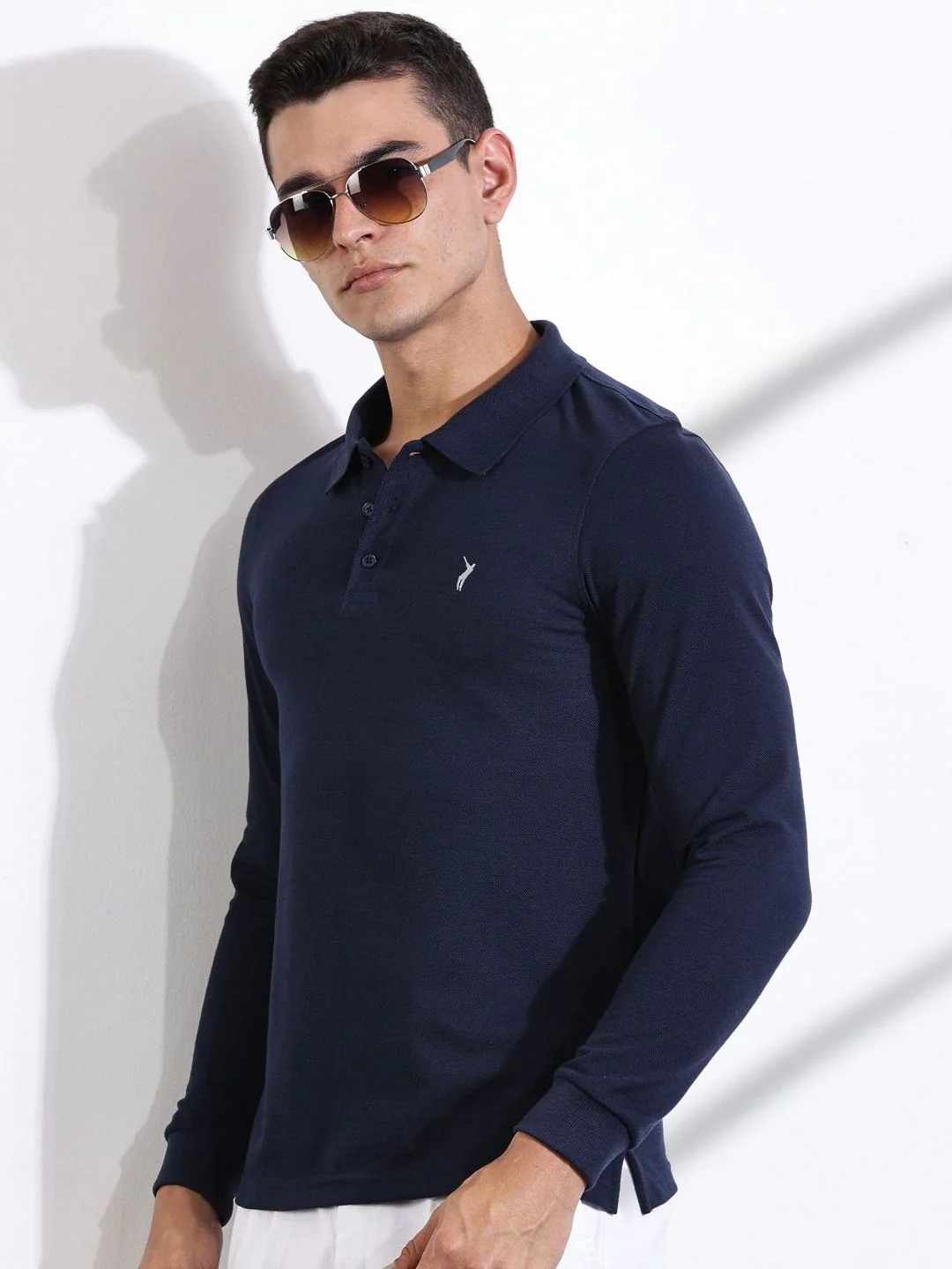 Thomas Scott Men Solid Polo Collar T-shirt - Image 3
