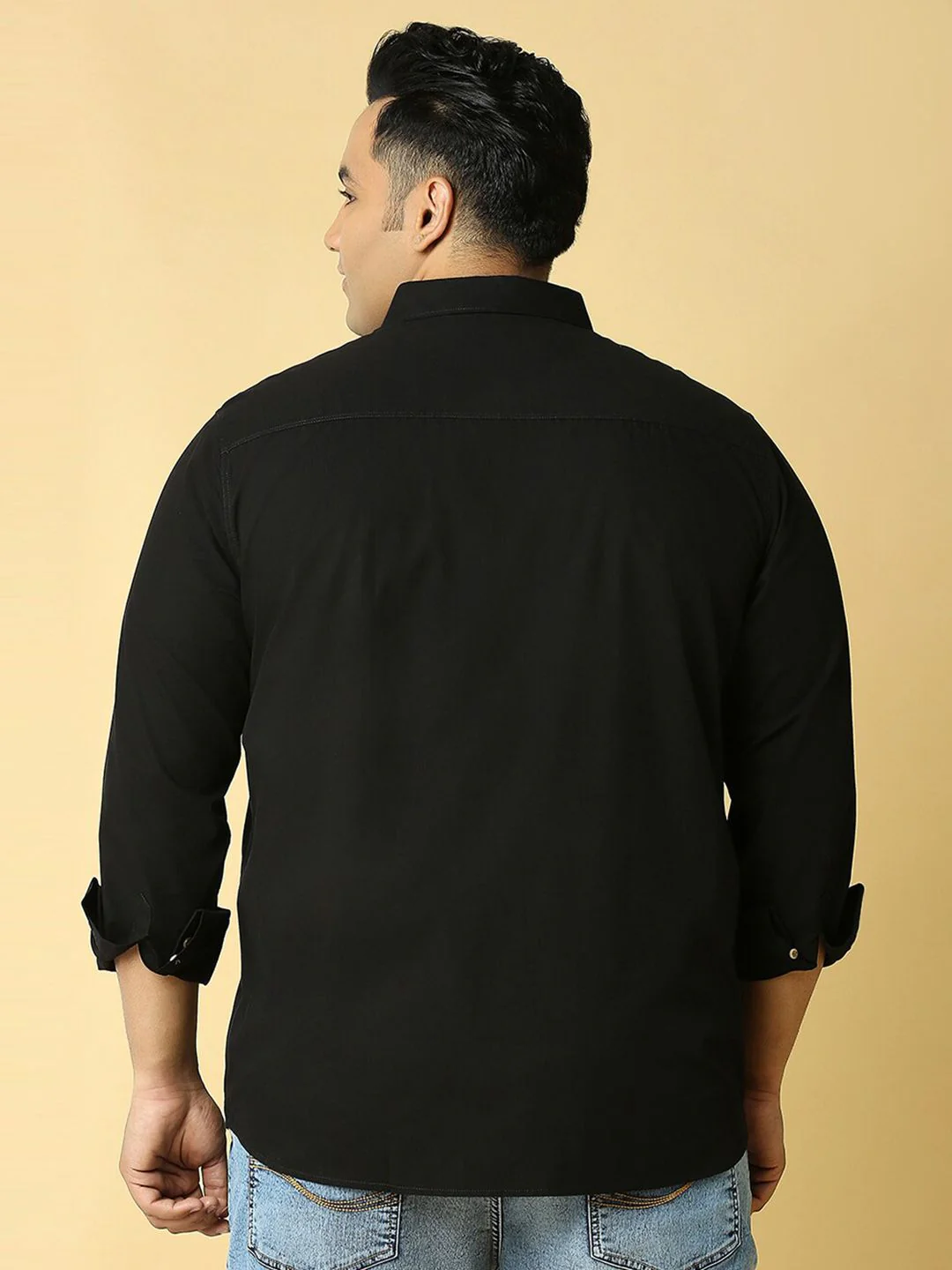 Thomas Scott Plus Size Cotton Premium Slim Fit Opaque Casual Shirt - Image 5