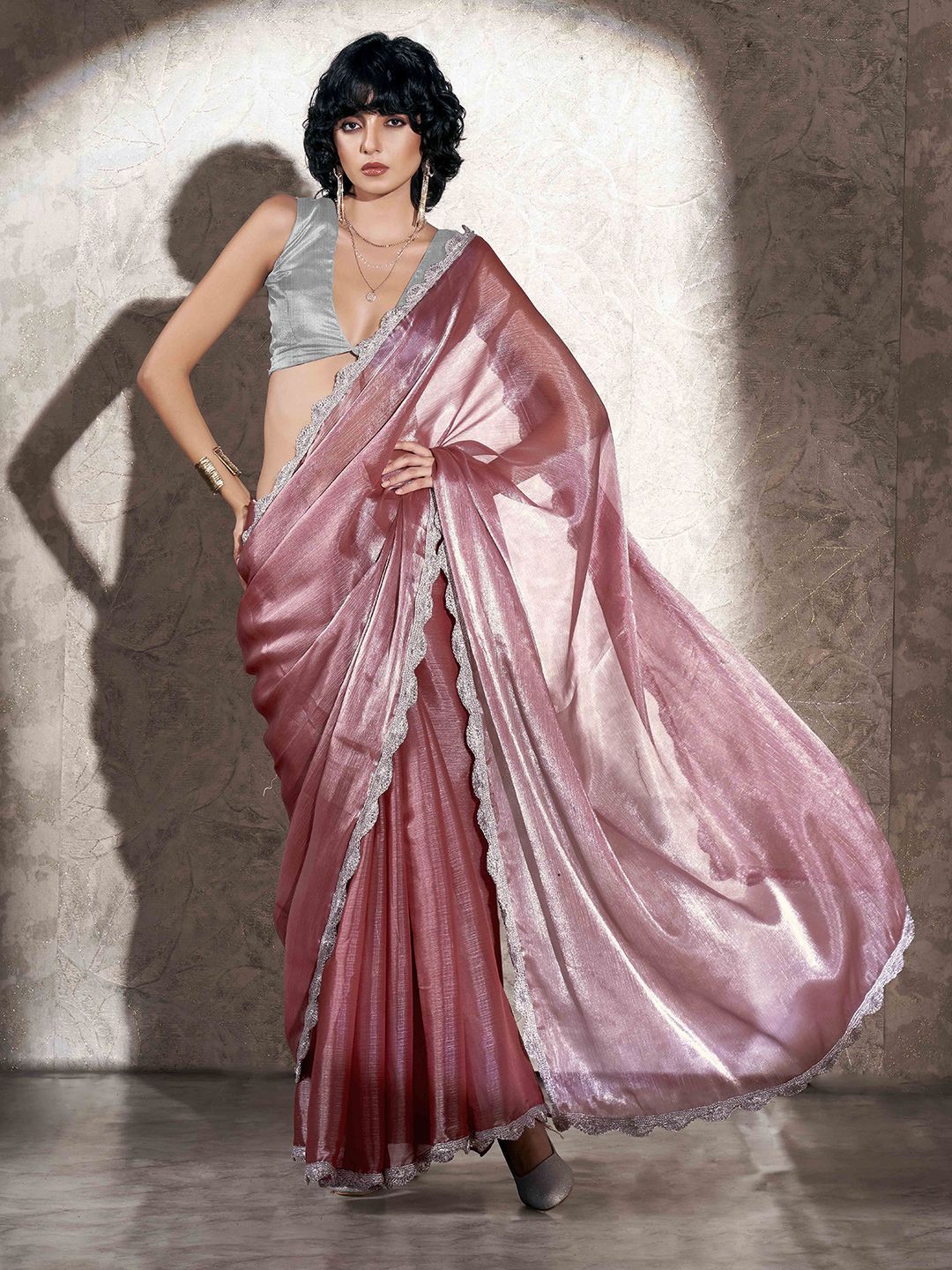 Tikhi Imli Embellished Zari  Saree