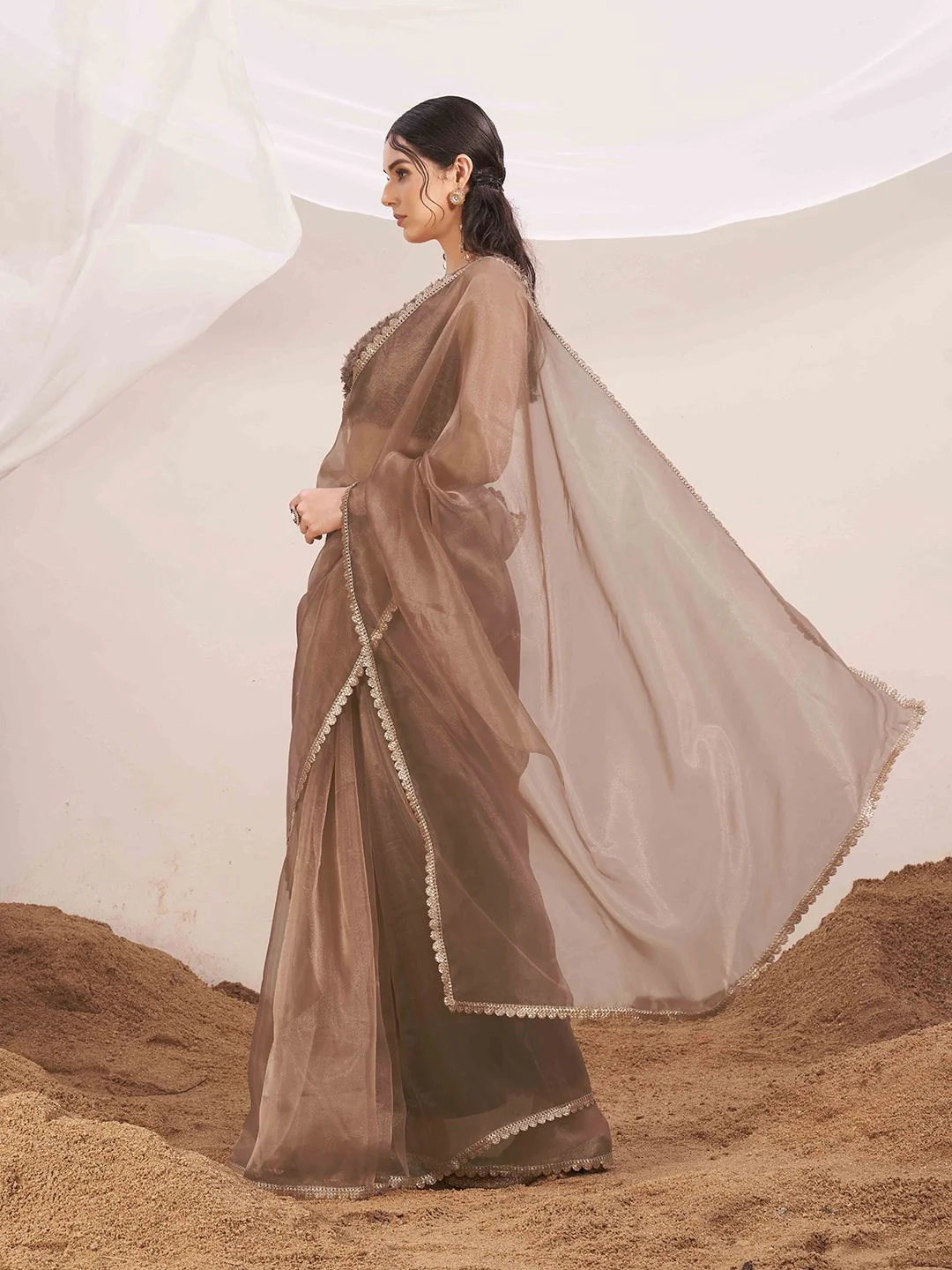 Tikhi Imli Organza Saree - Image 2