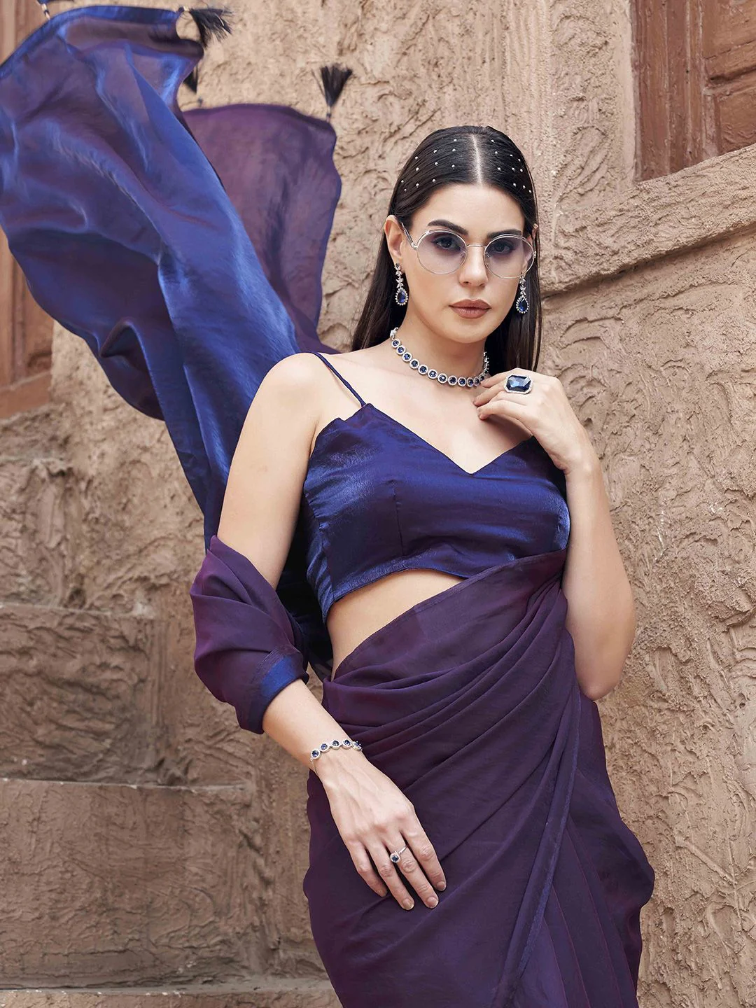 Tikhi Imli Satin Saree - Image 6