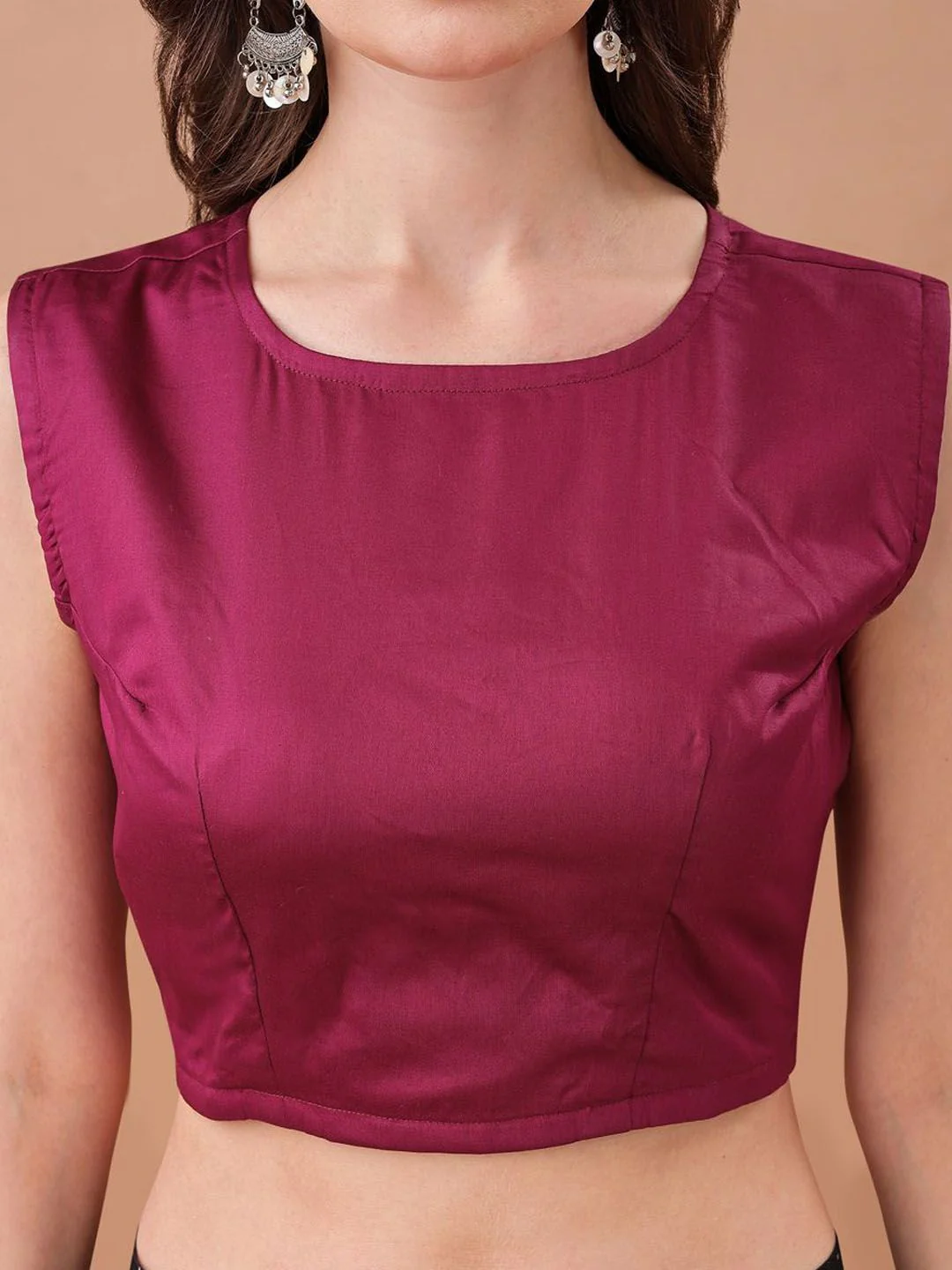 Tikhi Imli Women Round Neck Saree blouse - Image 4