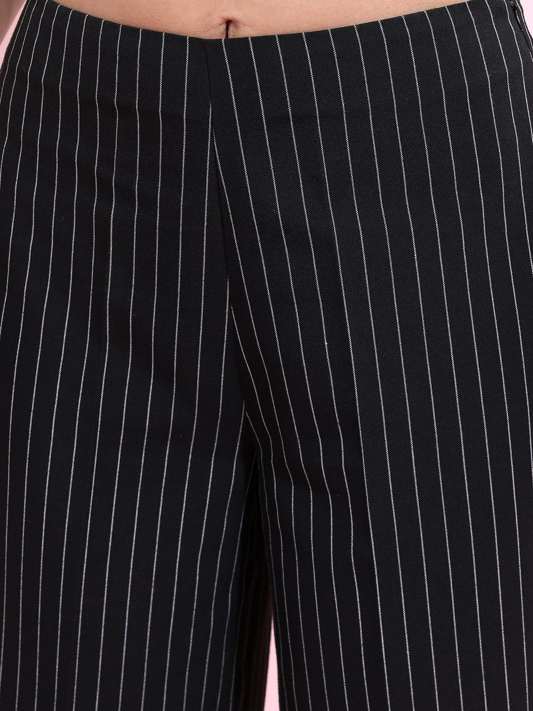 Tokyo Talkies Crop Top With Flared Trousers Co-Ords - Image 3