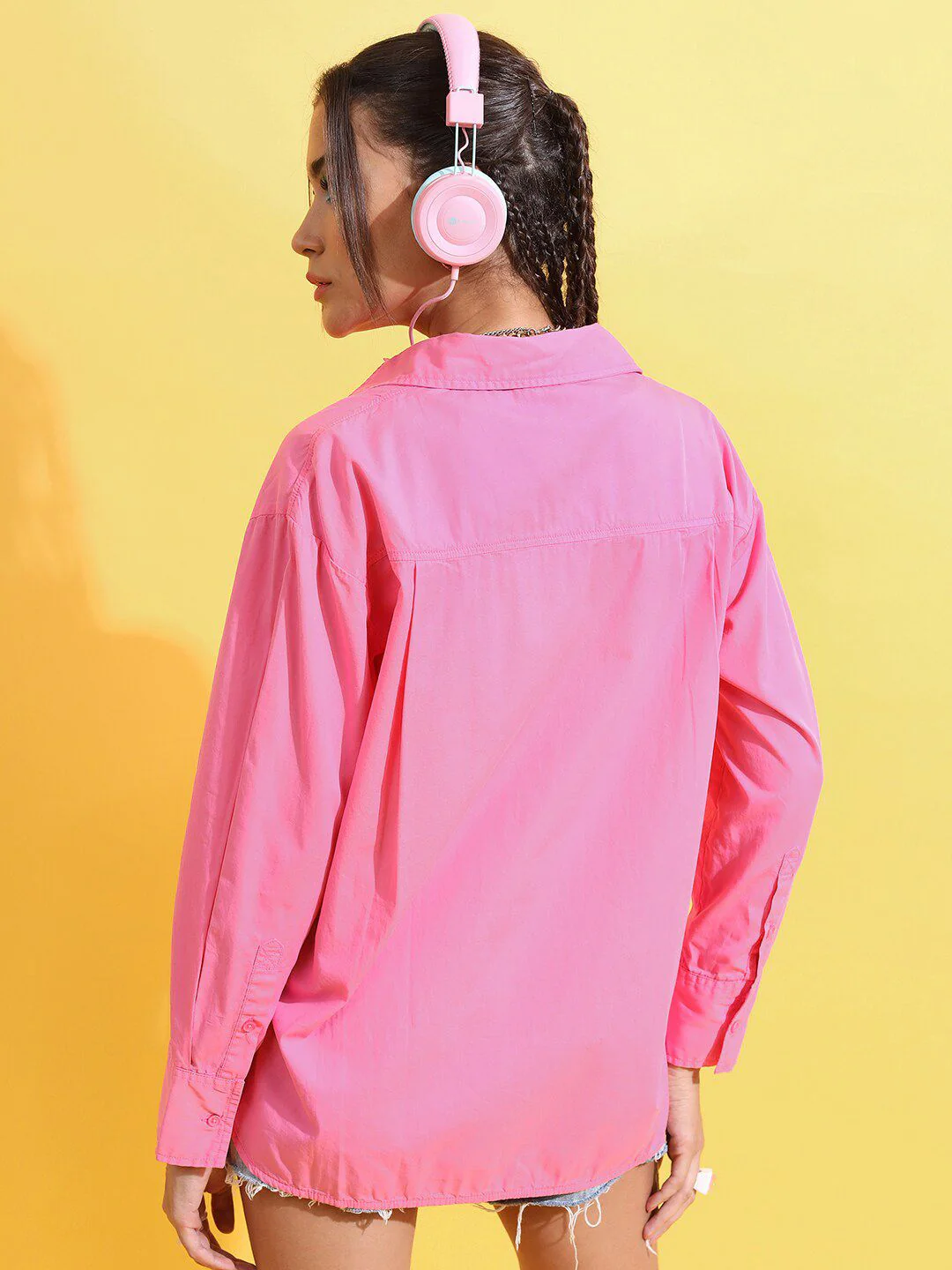 Tokyo Talkies Drop Shoulder Oversized Casual Shirt - Image 4