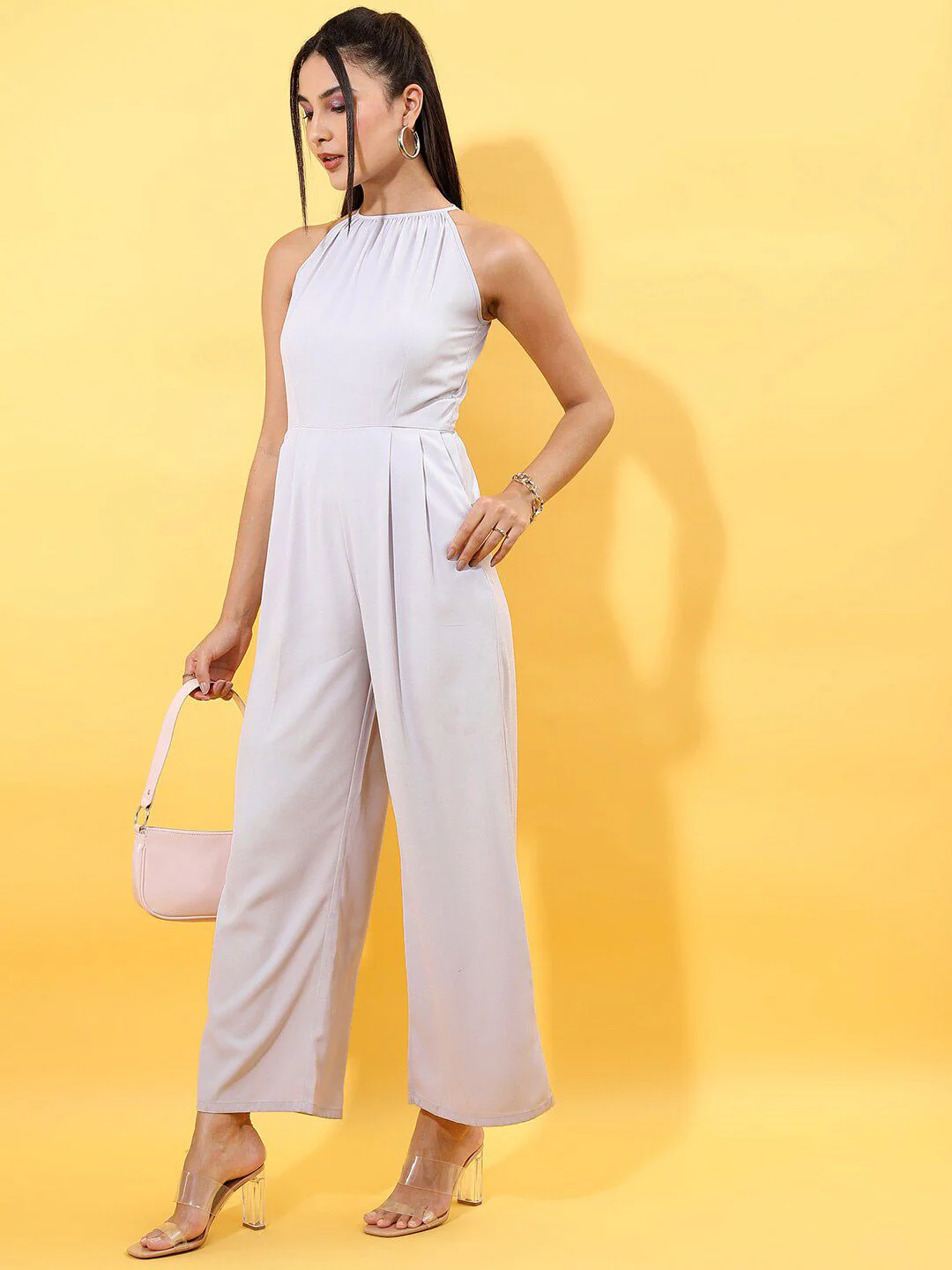 Tokyo Talkies Halter Neck Basic Jumpsuit - Image 5