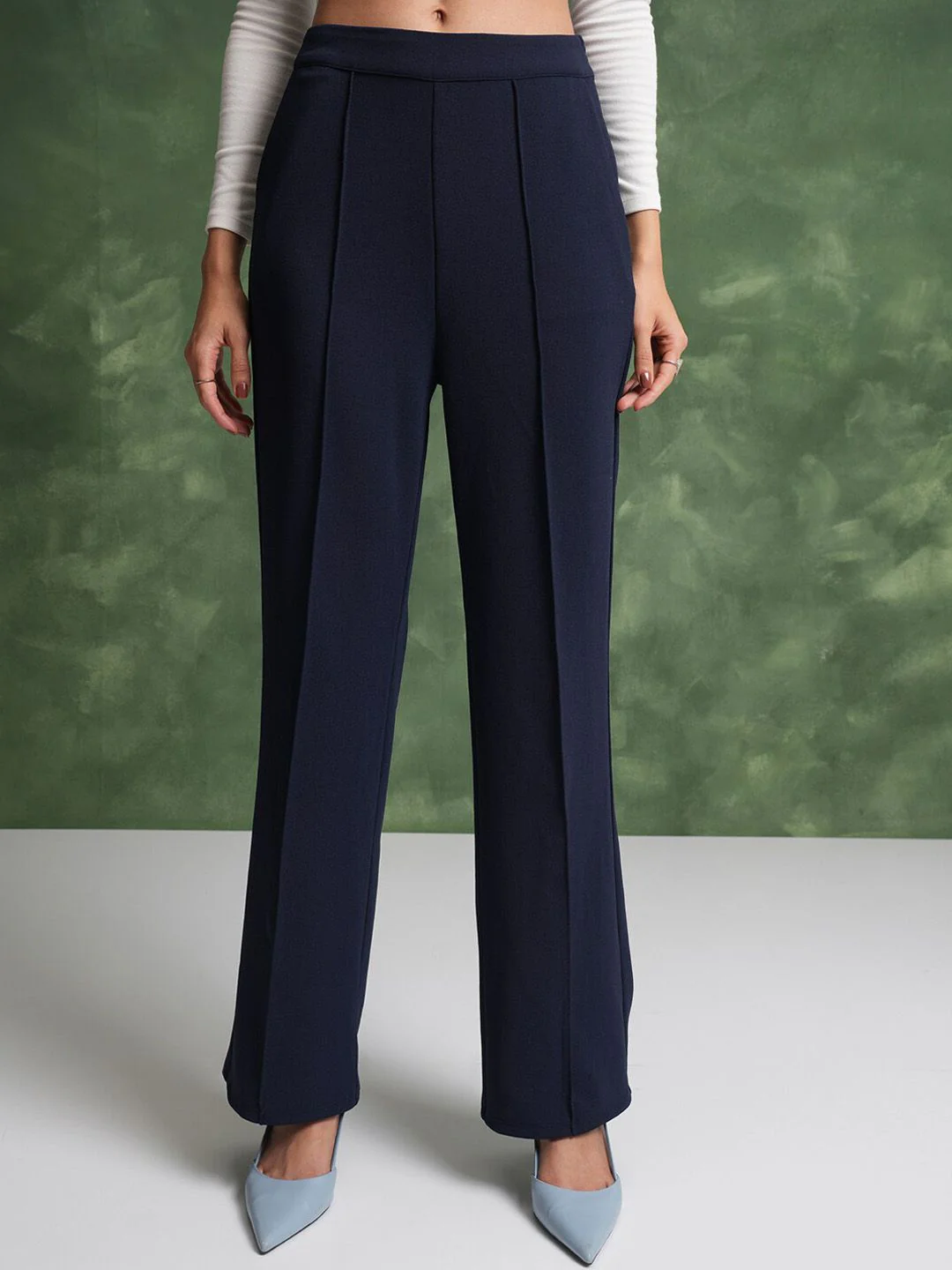 Tokyo Talkies Notched Lapel-Collar Waistcoat With Trousers - Image 7