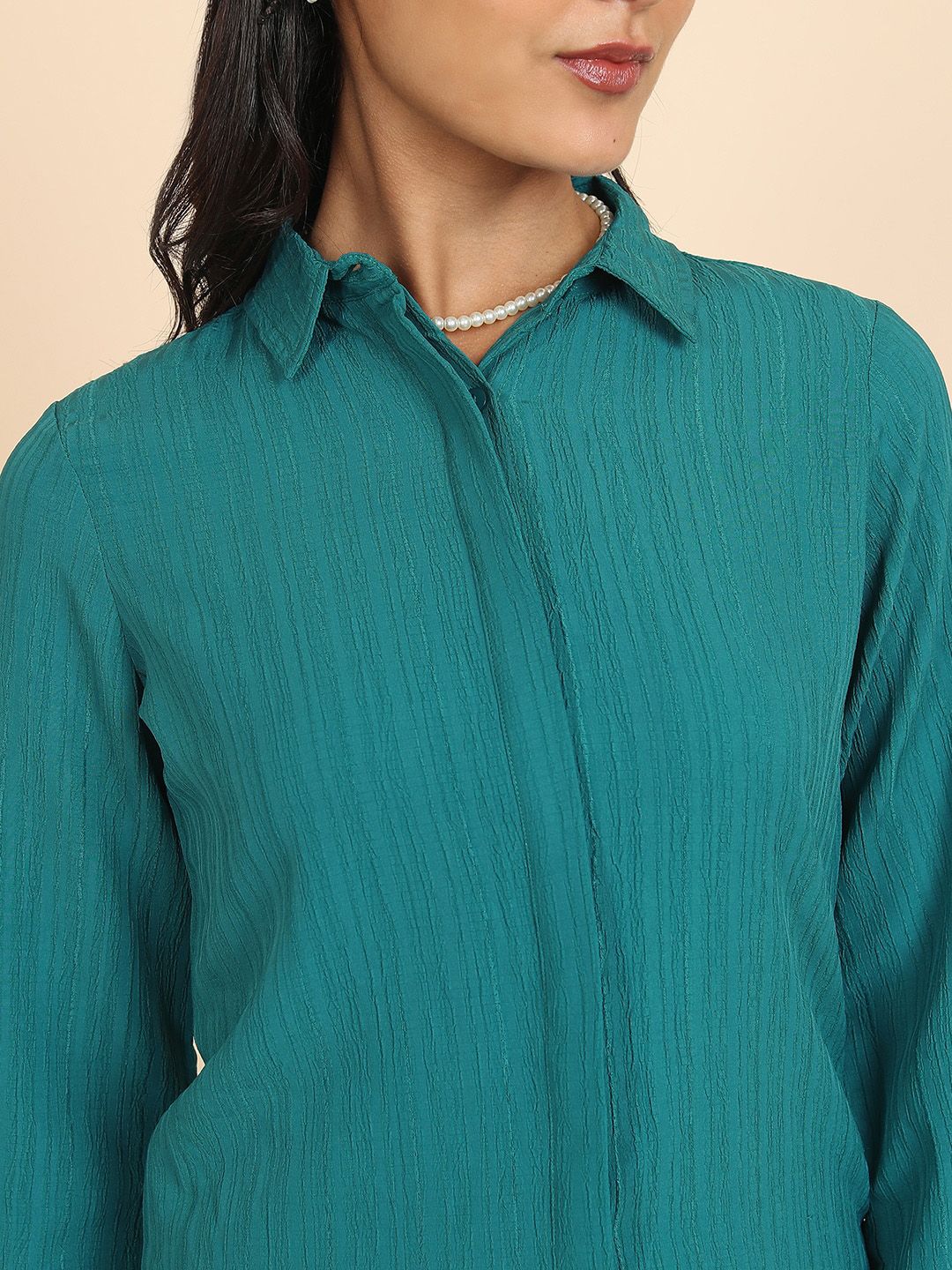 Tokyo Talkies Pleated Shirt With Trousers - Image 2