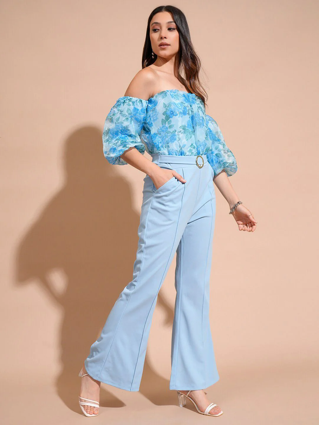 Tokyo Talkies Printed Basic Embellished Jumpsuit - Image 5