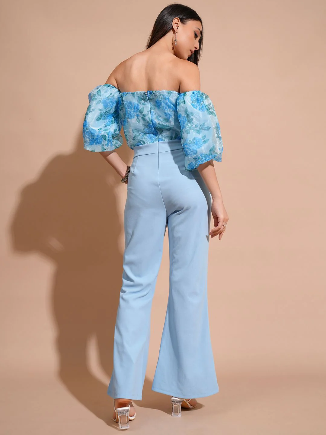 Tokyo Talkies Printed Basic Embellished Jumpsuit - Image 6