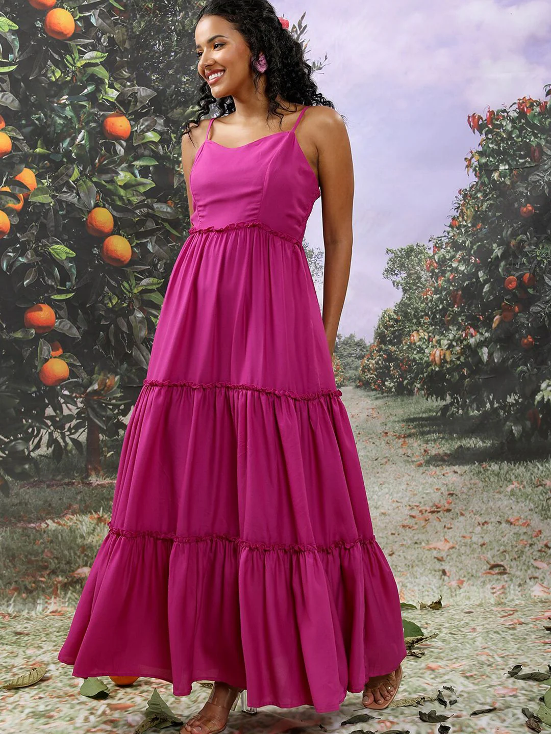 Tokyo Talkies Sleeveless Tiered Maxi Dress - Image 5
