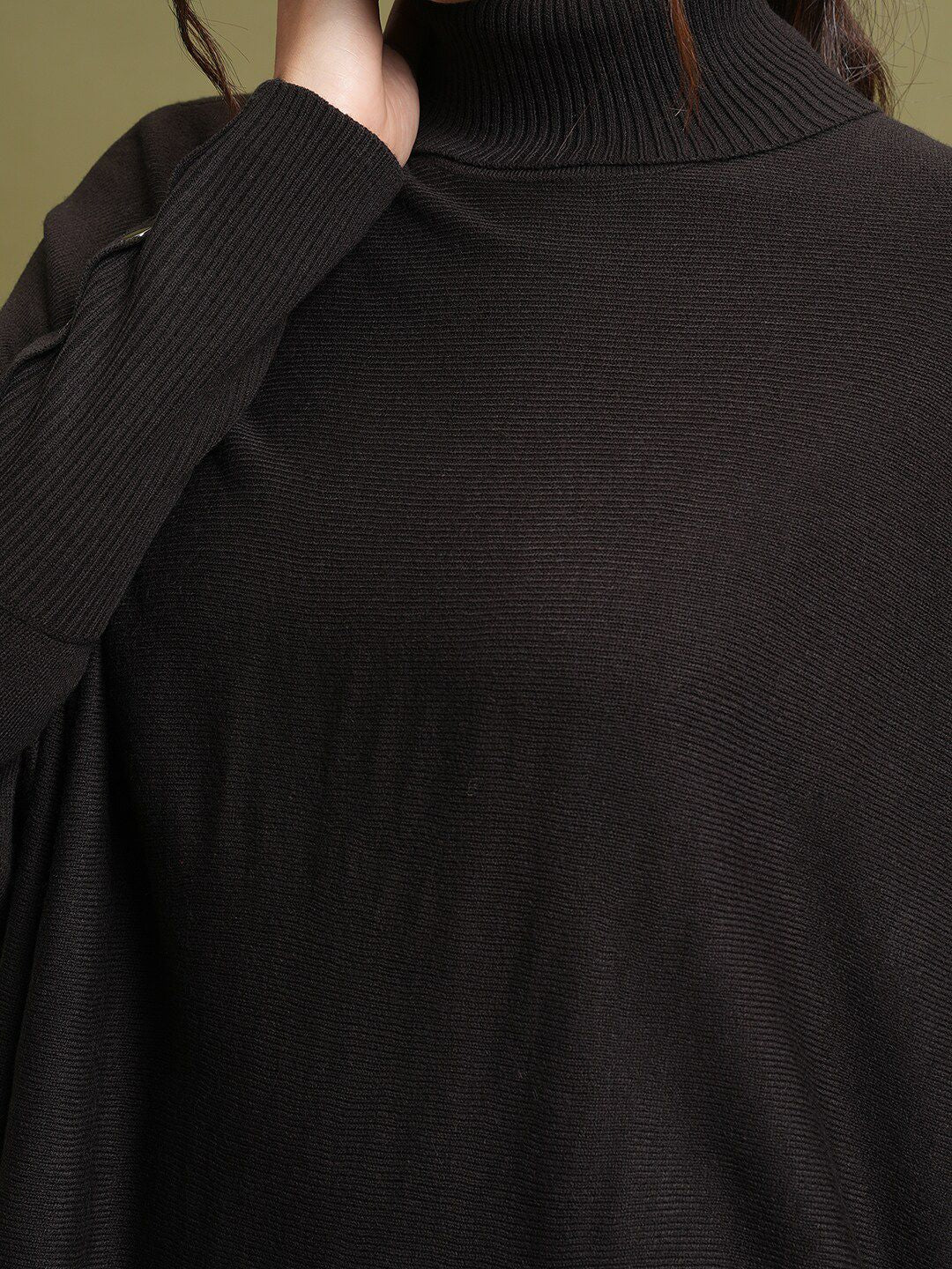 Tokyo Talkies Turtle Neck Longline Pullover Sweater - Image 2