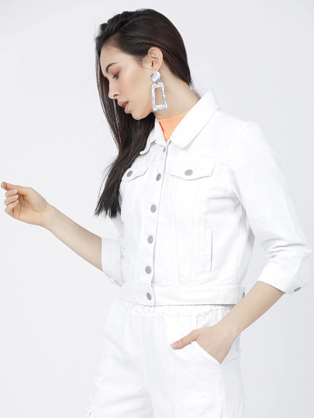 Tokyo Talkies Women Denim Jacket - Image 5