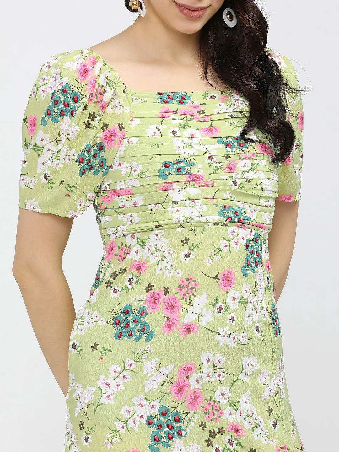 Tokyo Talkies Women Floral Print Fit & Flare Dress - Image 2