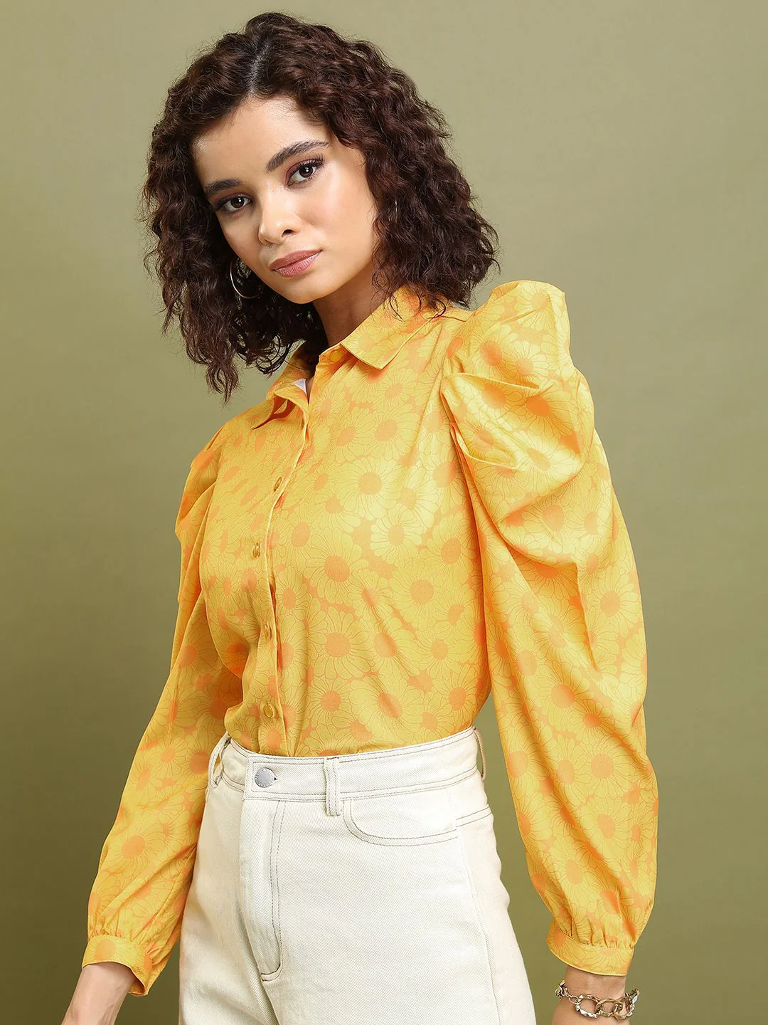Tokyo Talkies Women Floral Print Shirt Style Top - Image 5