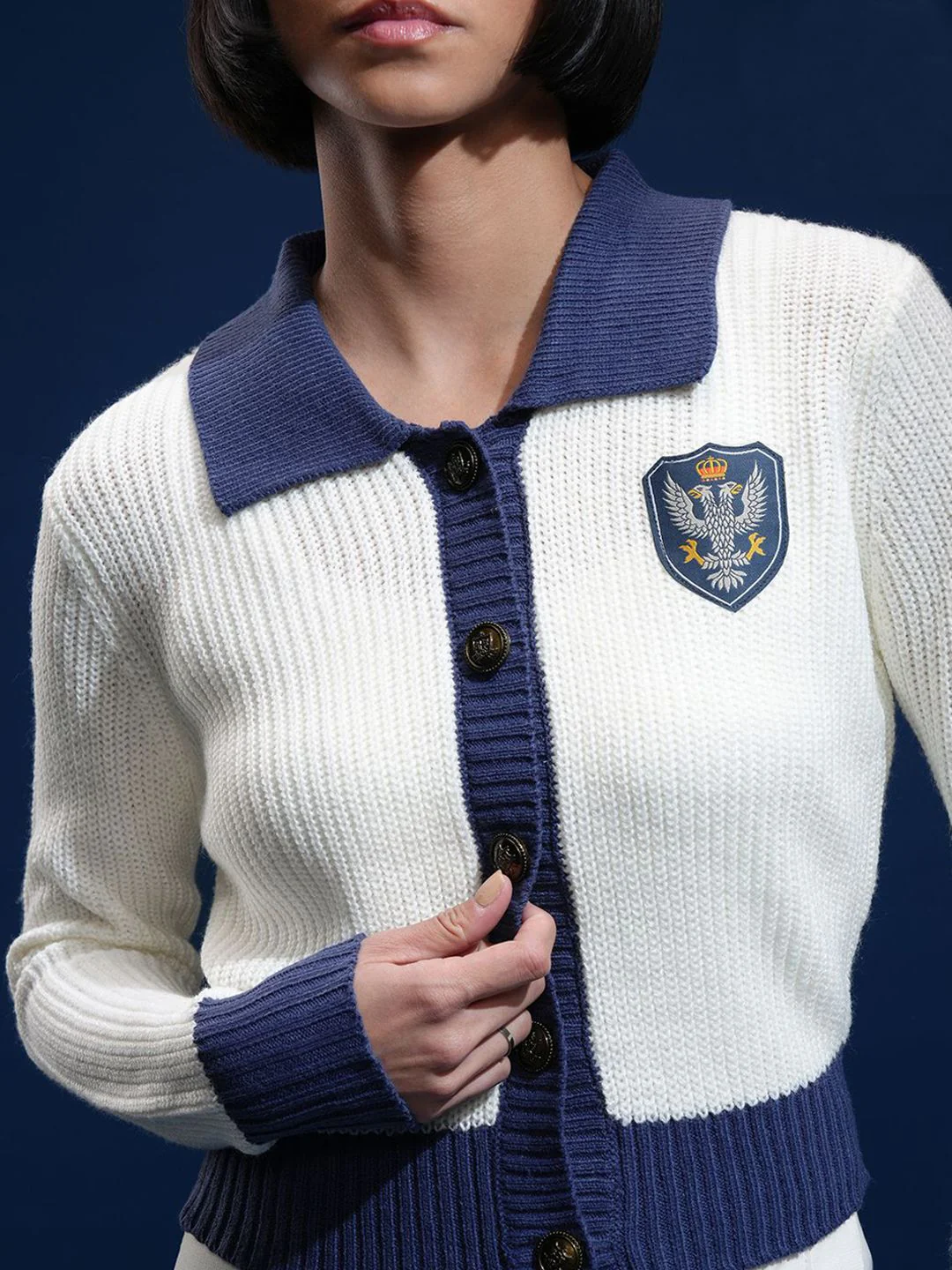 Tokyo Talkies Women Full Sleeve Cardigan Sweater - Image 2