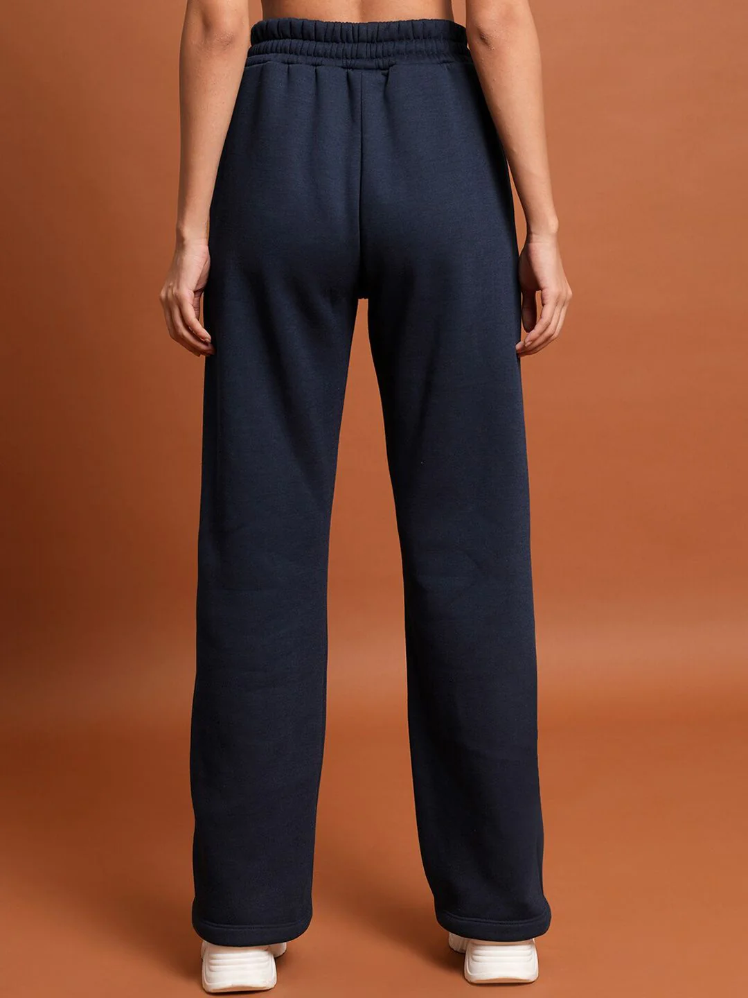 Tokyo Talkies Women Navy Blue Wide-Leg Track Pant - Image 5
