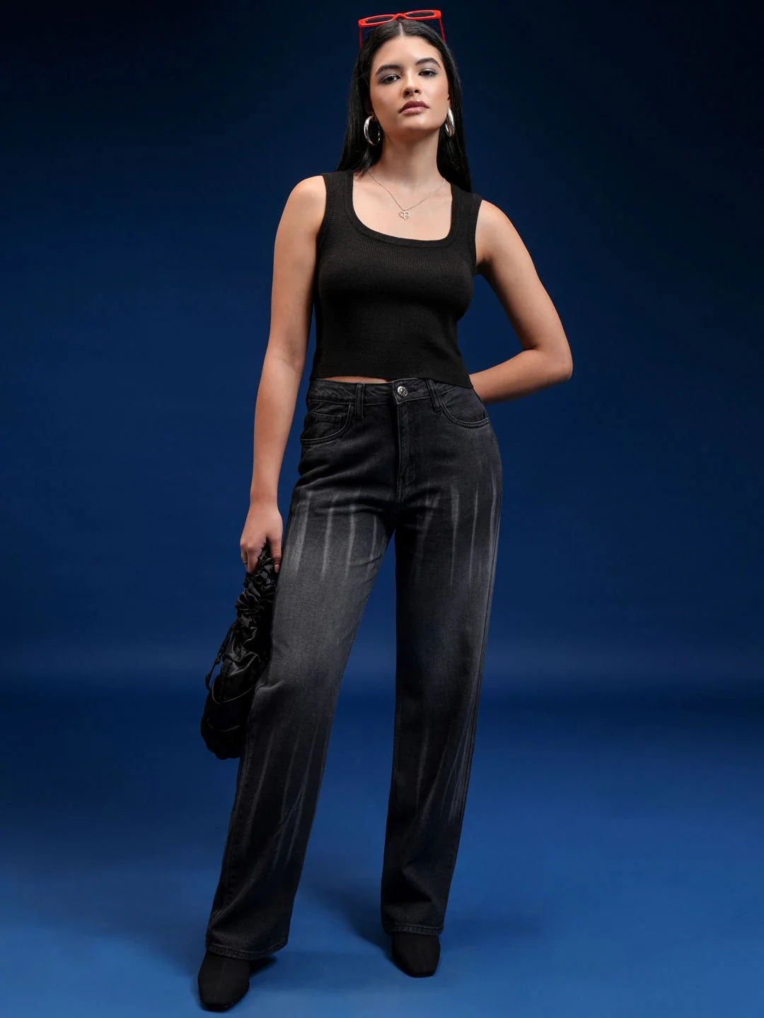 Tokyo Talkies Women Sleeveless Tank Crop Top - Image 2