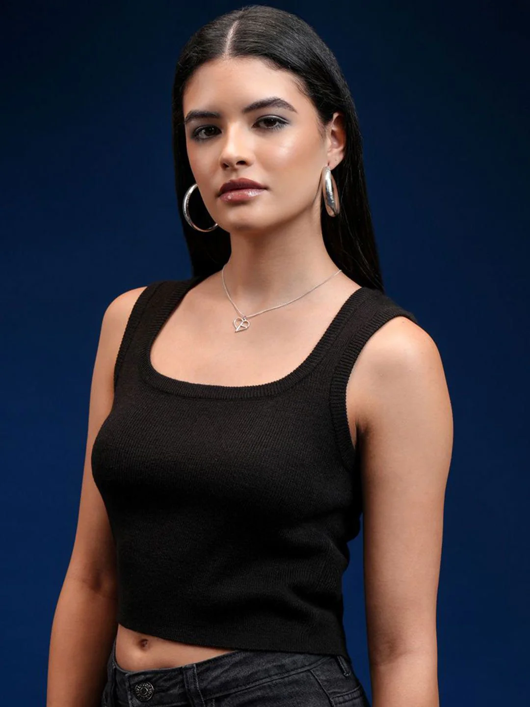 Tokyo Talkies Women Sleeveless Tank Crop Top - Image 4
