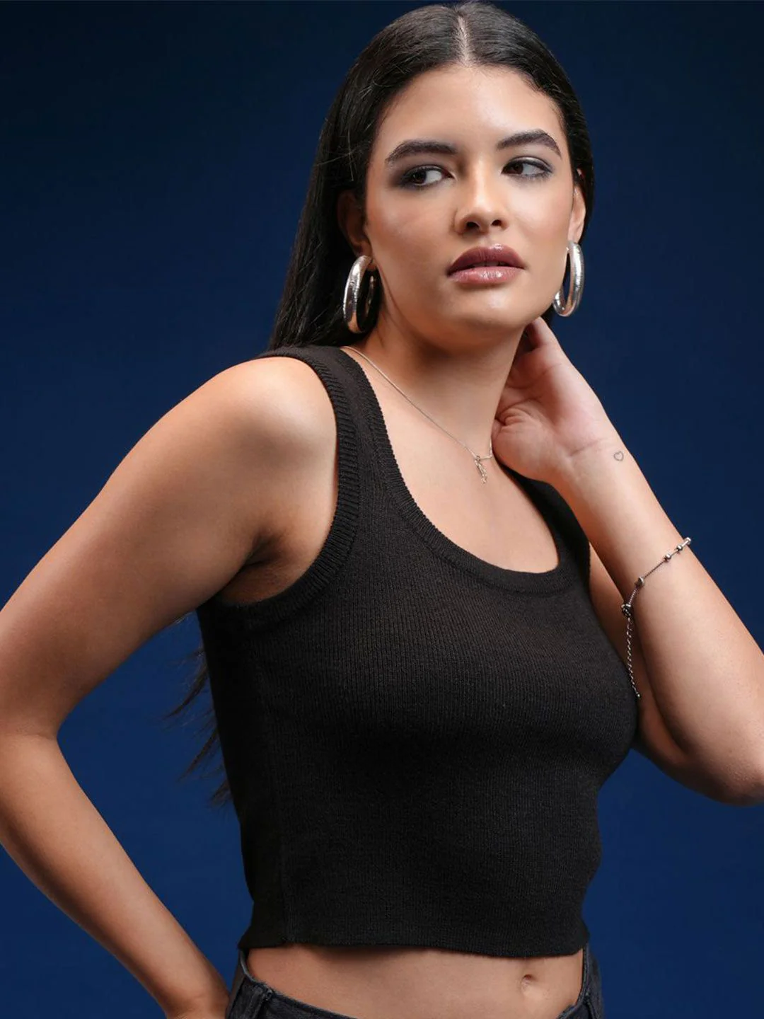 Tokyo Talkies Women Sleeveless Tank Crop Top - Image 5