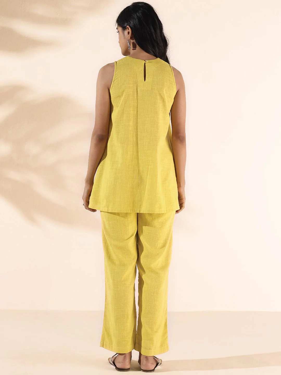 trueBrown Malang Pure Cotton Top & Trouser Co-Ord Set - Image 5