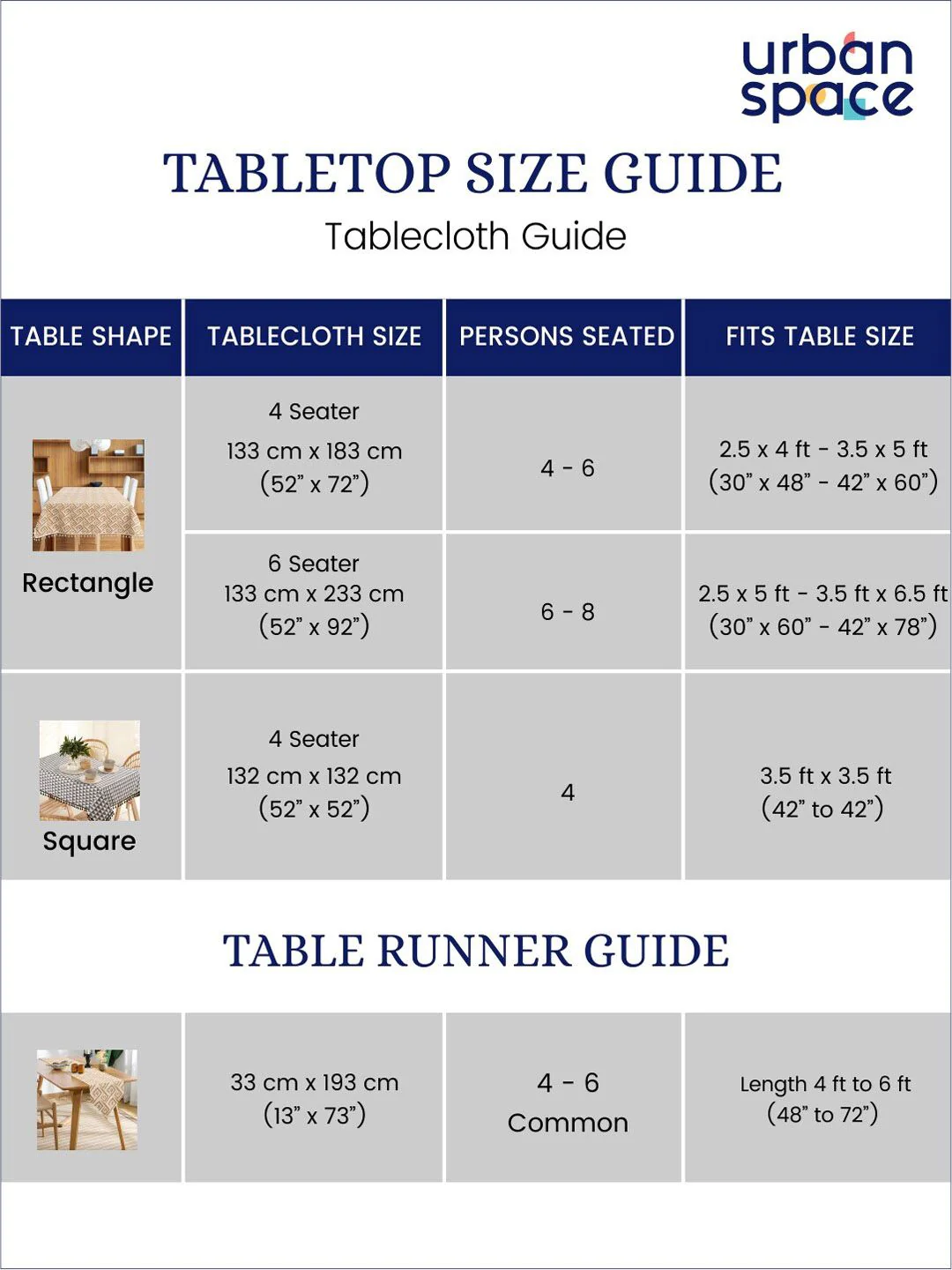 URBAN SPACE White & Black Ethnic Motifs Printed Pure Cotton 4-Seater Table Cover - Image 6
