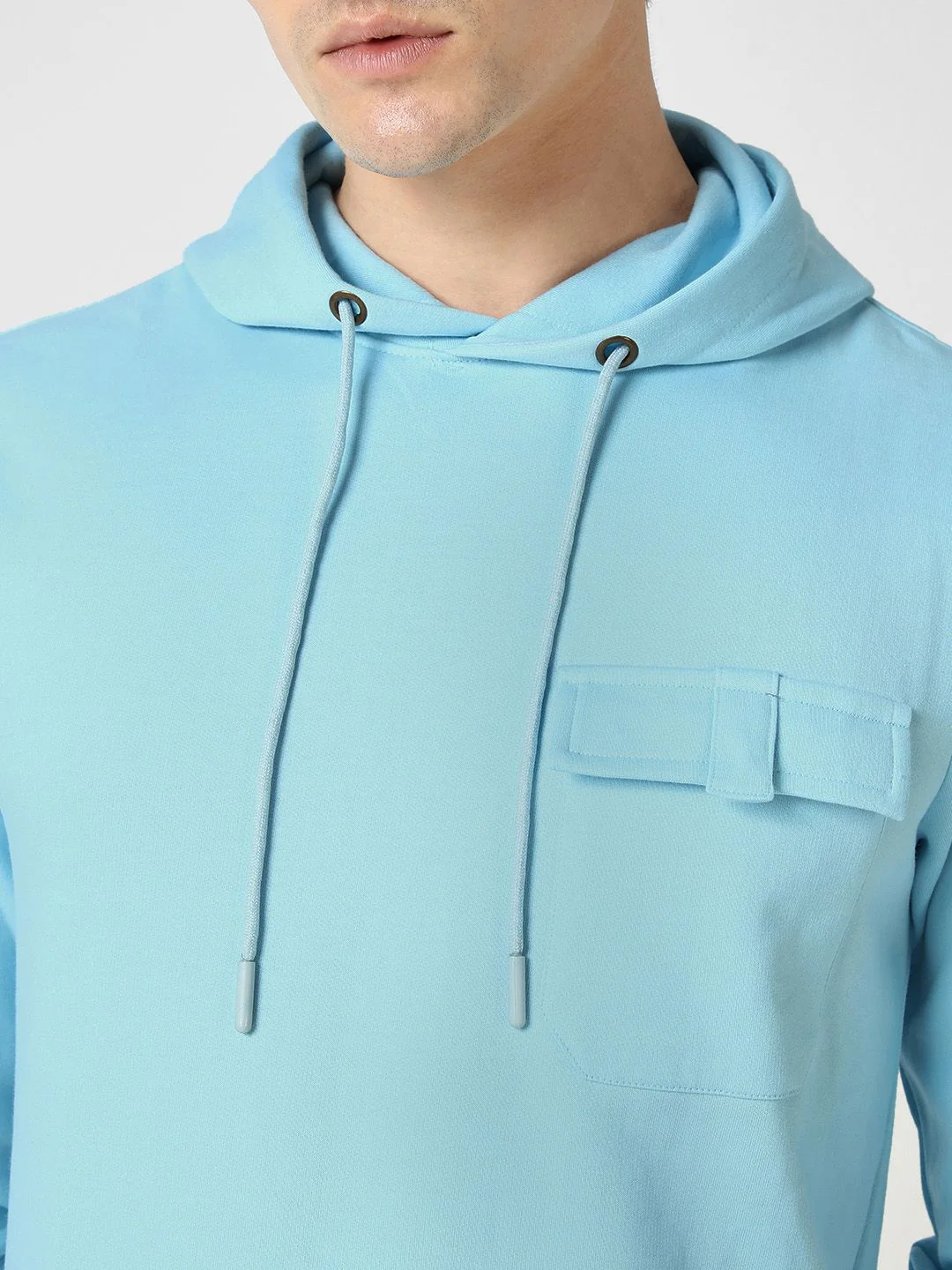Urbano Fashion Cotton Solid Hooded Neck Sweatshirt - Image 2