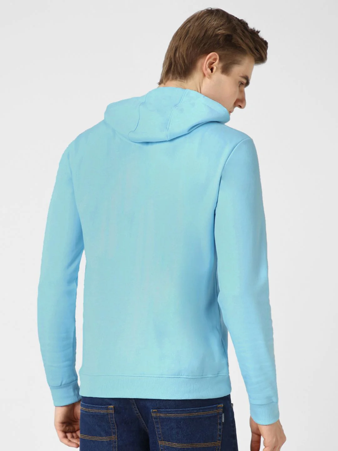 Urbano Fashion Cotton Solid Hooded Neck Sweatshirt - Image 4