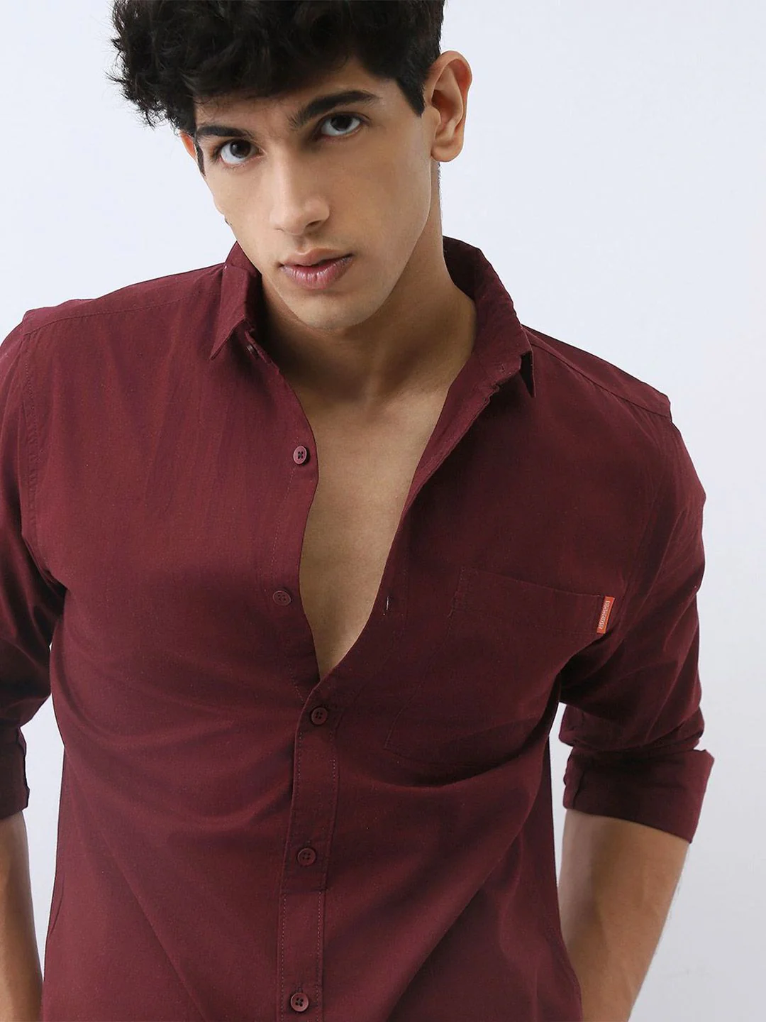Urbano Fashion Men Cotton Full Sleeve Regular Fit Casual Solid Shirt - Image 2