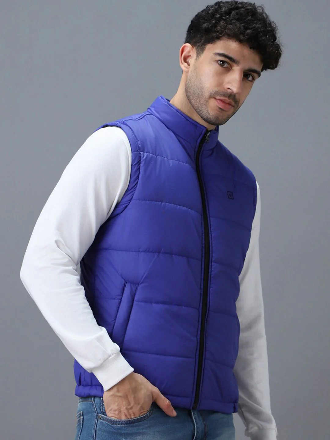 Urbano Fashion Men Gilet Puffer Jacket - Image 3