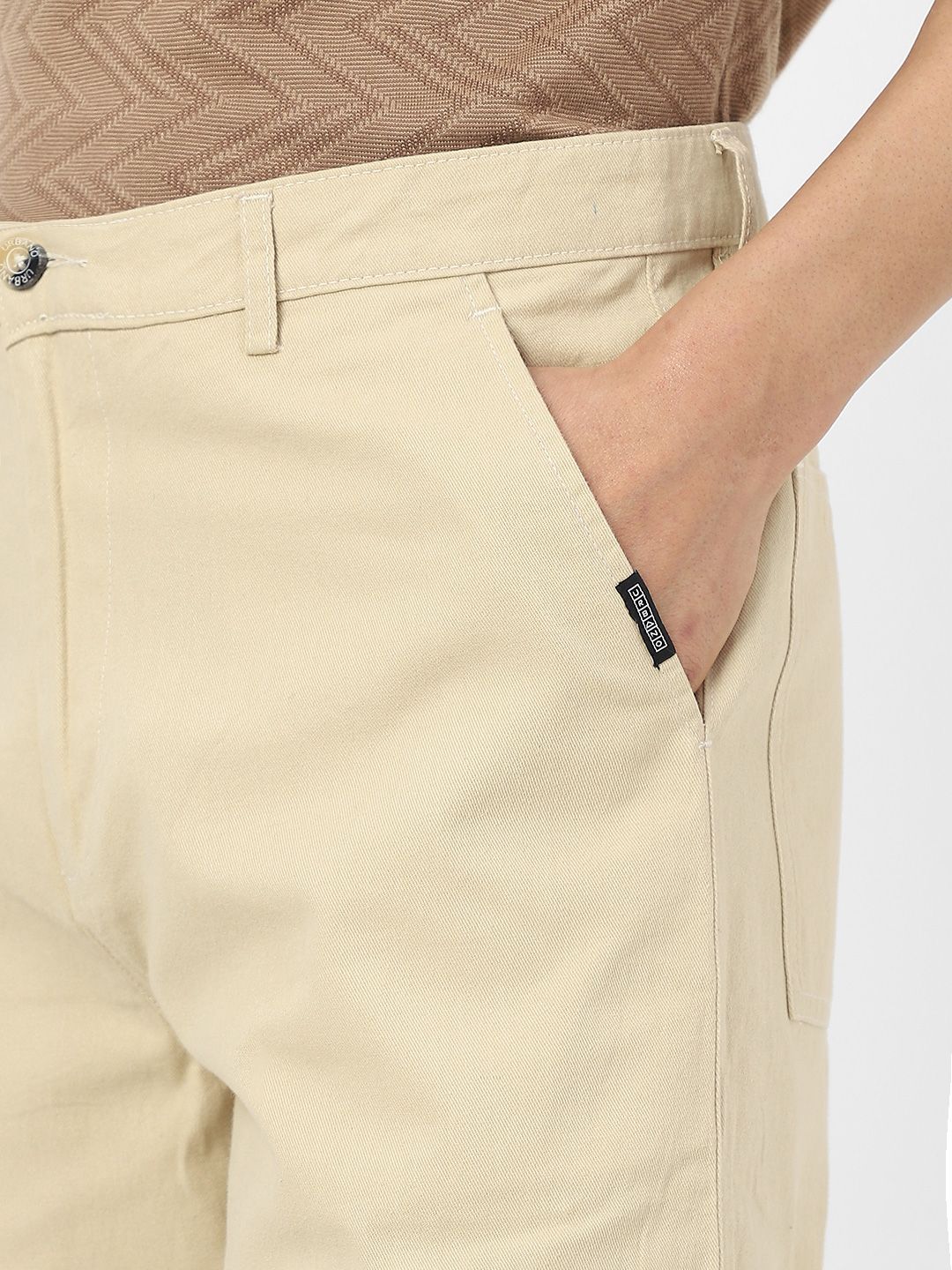 Urbano Fashion Men Loose Baggy Fit Solid Cargo Chino Pant with 6 Pockets Non-Stretchable - Image 7
